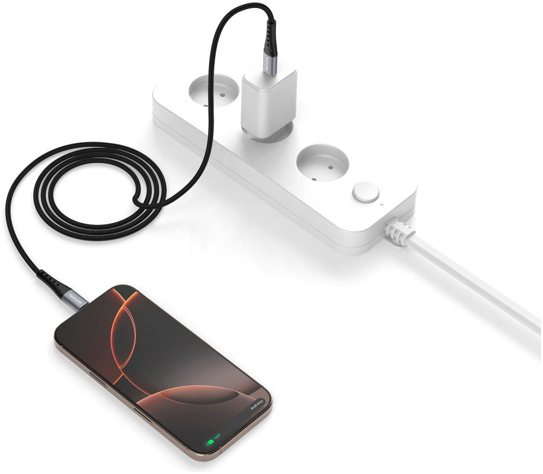 4smarts USB-Kabel »PrimeCord USB-C 60W«, USB Typ C-USB Typ C, 150,00 cm