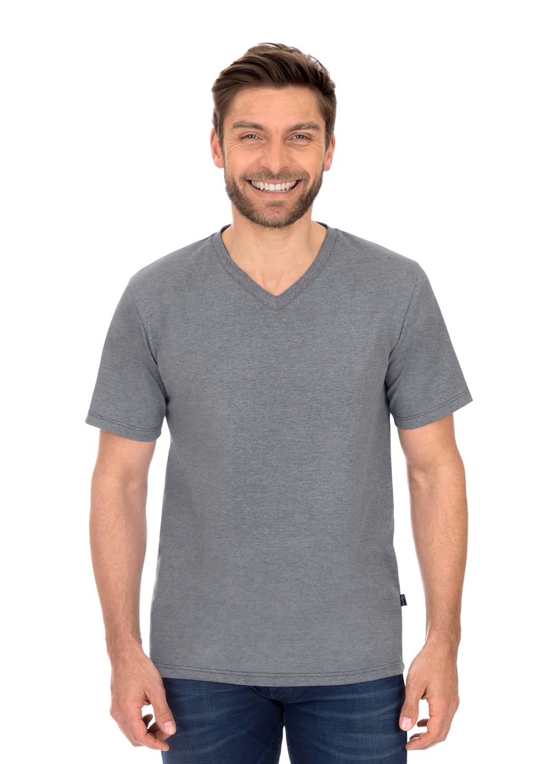 Trigema T-Shirt »TRIGEMA V-Shirt DELUXE bestellen Baumwolle« BAUR | ▷