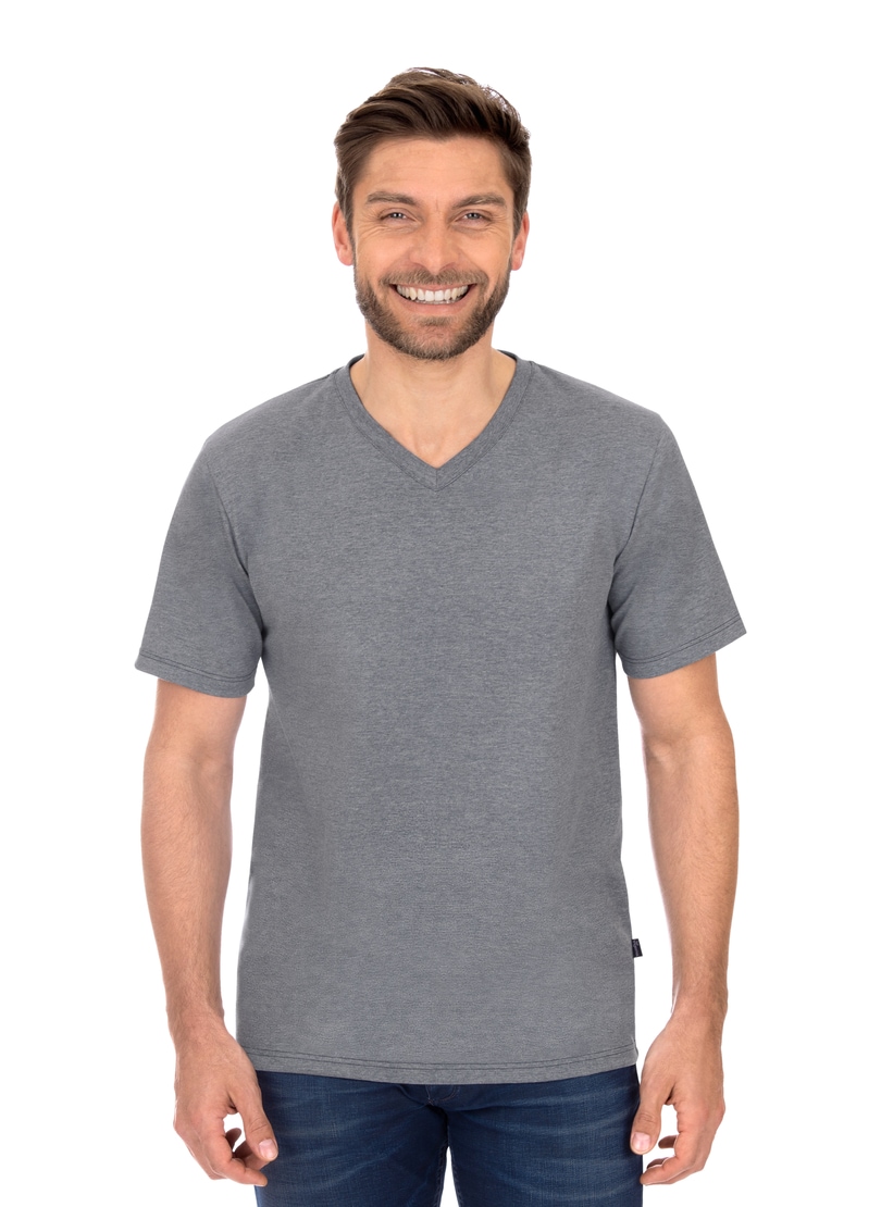 Trigema T-Shirt "TRIGEMA V-Shirt DELUXE Baumwolle" 1 Stk. tlg. günstig online kaufen
