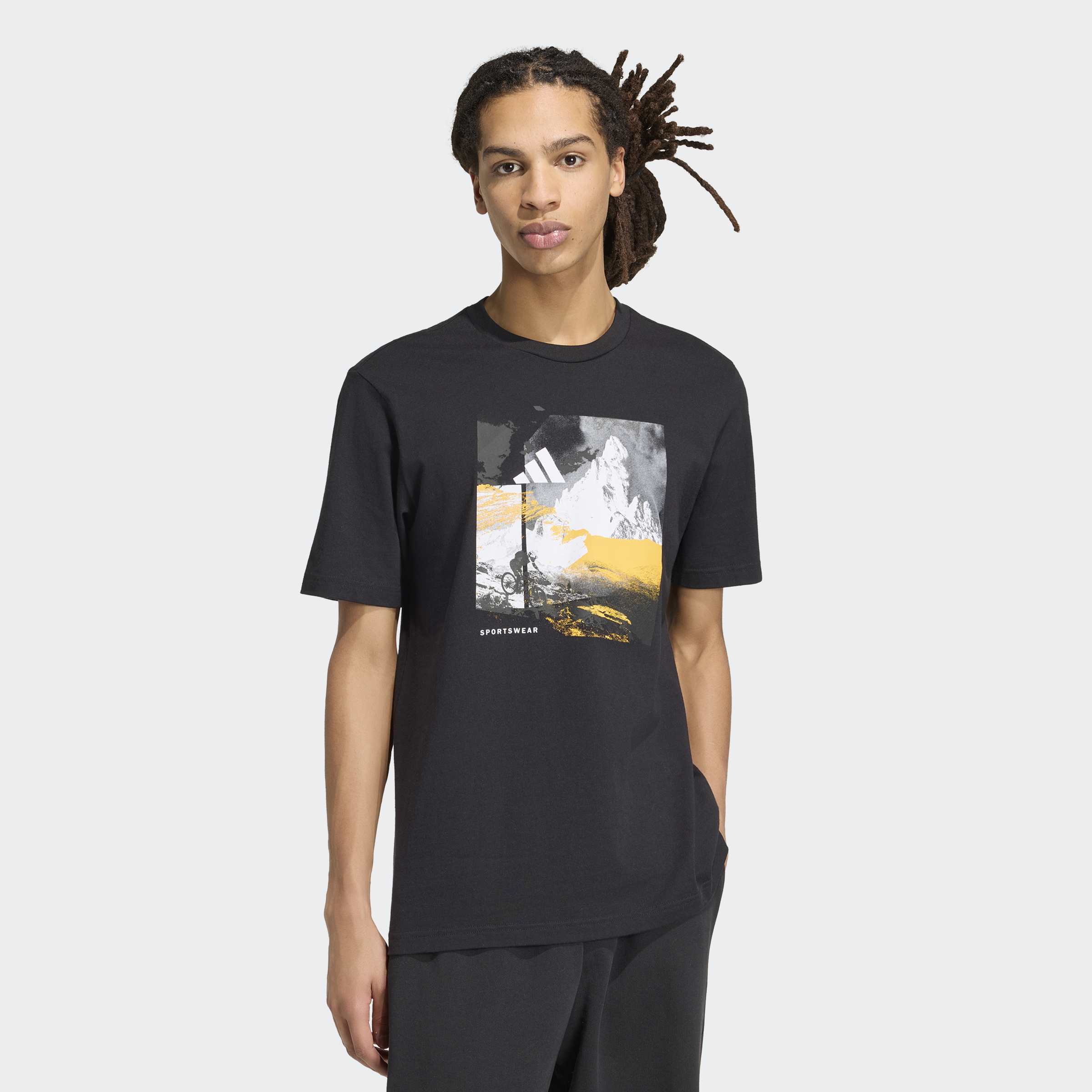 adidas Sportswear "M MOS OUTDOOR T" sportlicher Stil, mit Rundhalsausschnitt, aus Baumwolle