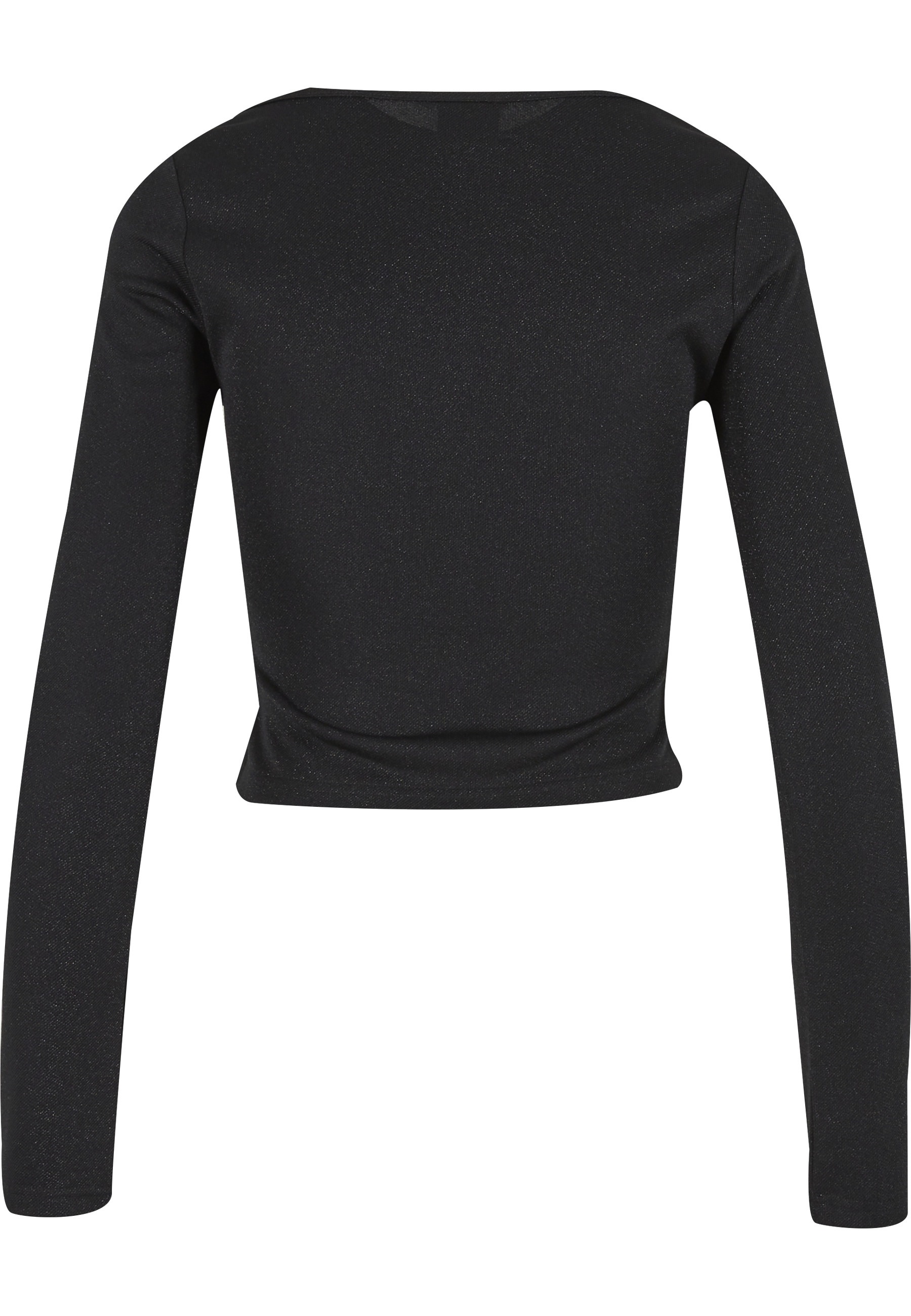 URBAN CLASSICS T-Shirt »Urban Classics Ladies Glitter Square Neck Longsleeve« 1 Stk.