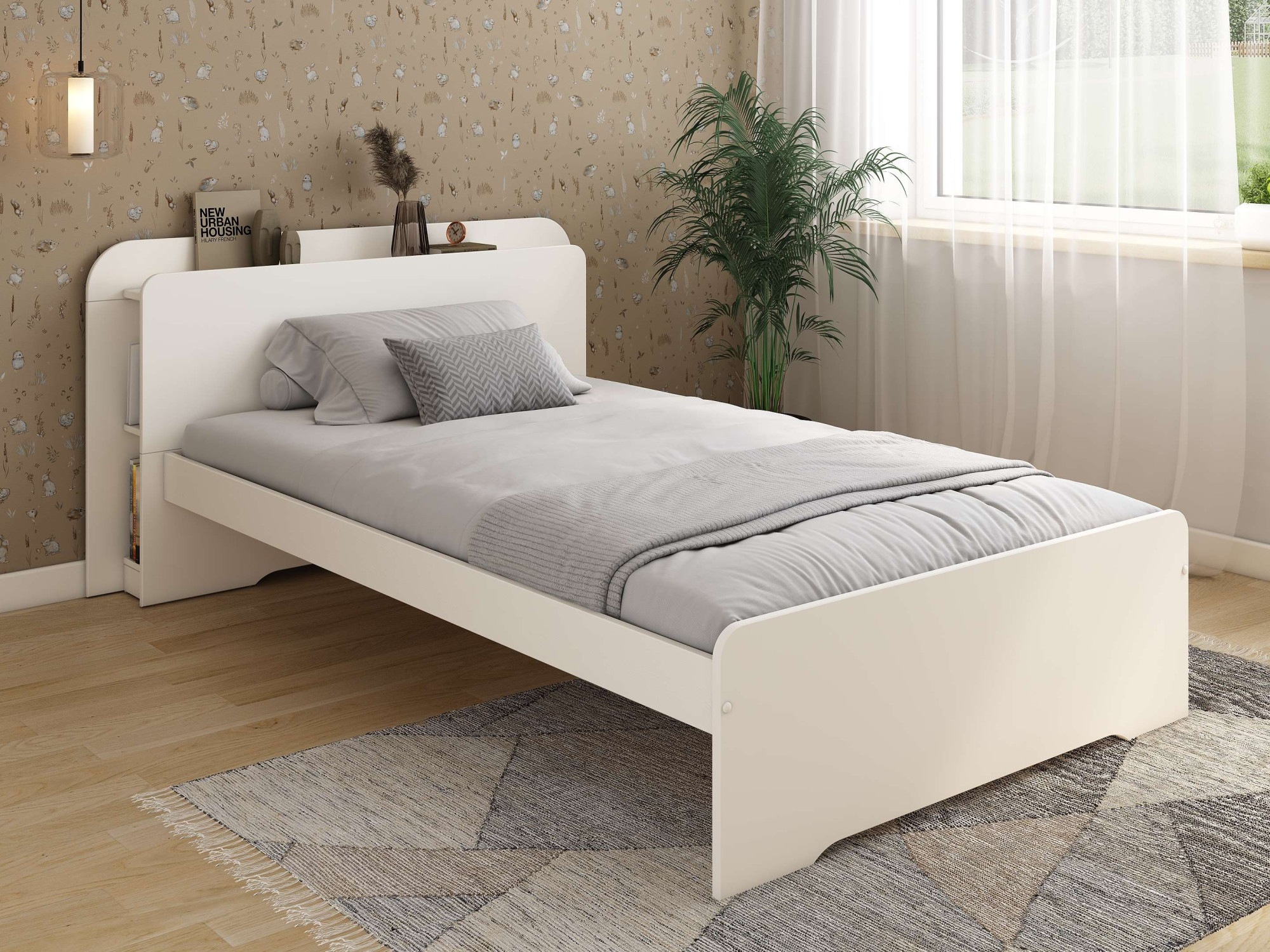 Home affaire Bett "Ismund, Stauraum im Kofteil, Stauraumbett" inklusive Lat günstig online kaufen