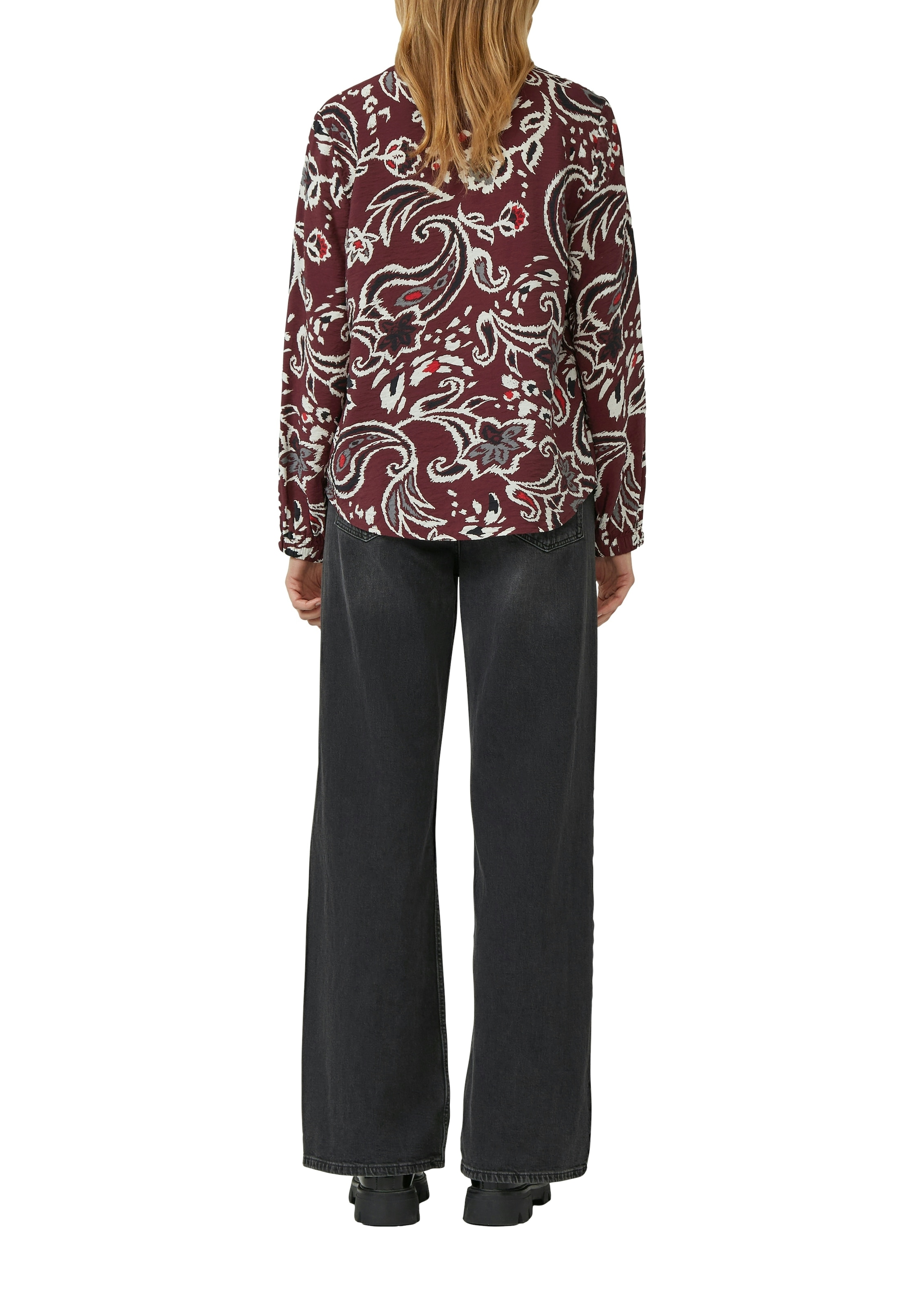 s.Oliver Langarmbluse mit floralen Muster