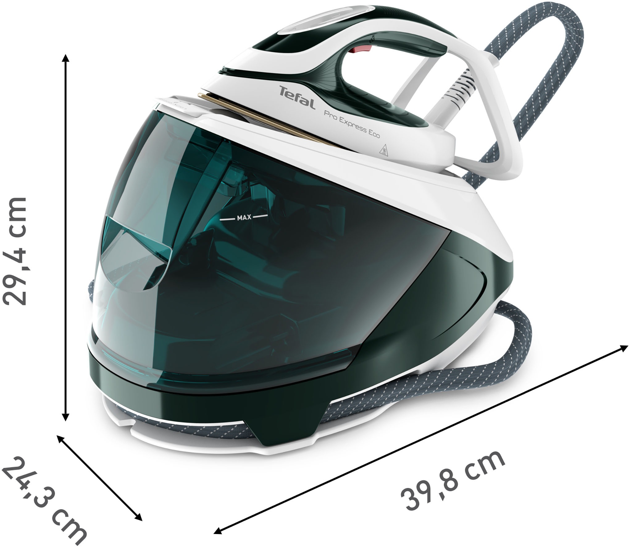 Tefal Dampfbügelstation »GV9E21 Pro Express Eco«, 2200 Watt, 140 g/Min. Dampfabgabe, 560 g/Min. Dampfstoß, Eco-Design