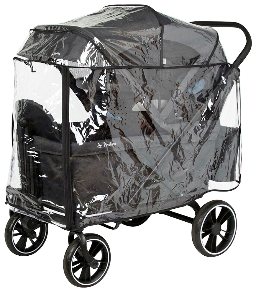 Pinolino® Bollerwagen »Cruiser Premium«, (Set), BxTxH: 118x64x116 cm, inkl. Babyschalenadapter und Regenschutzhaube