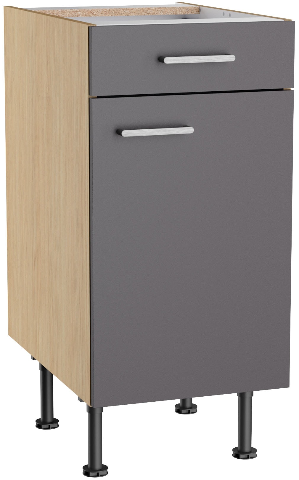 KOCHSTATION Unterschrank "KS-Lucy" Breite 40 cm, höhenverstellbare Füße, Soft-Close