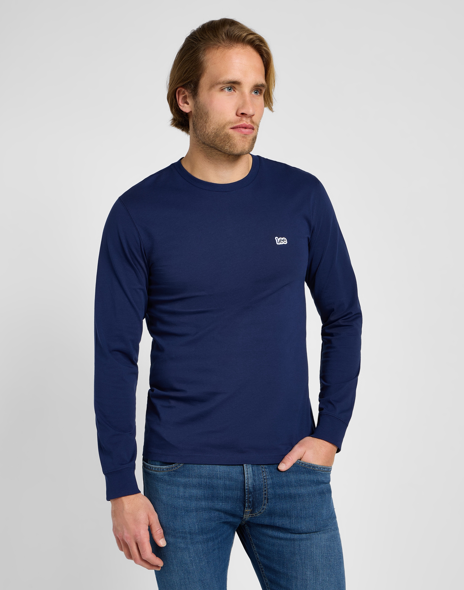 Lee Langarmshirt "LS PATCH LOGO TEE", mit Logodruck günstig online kaufen