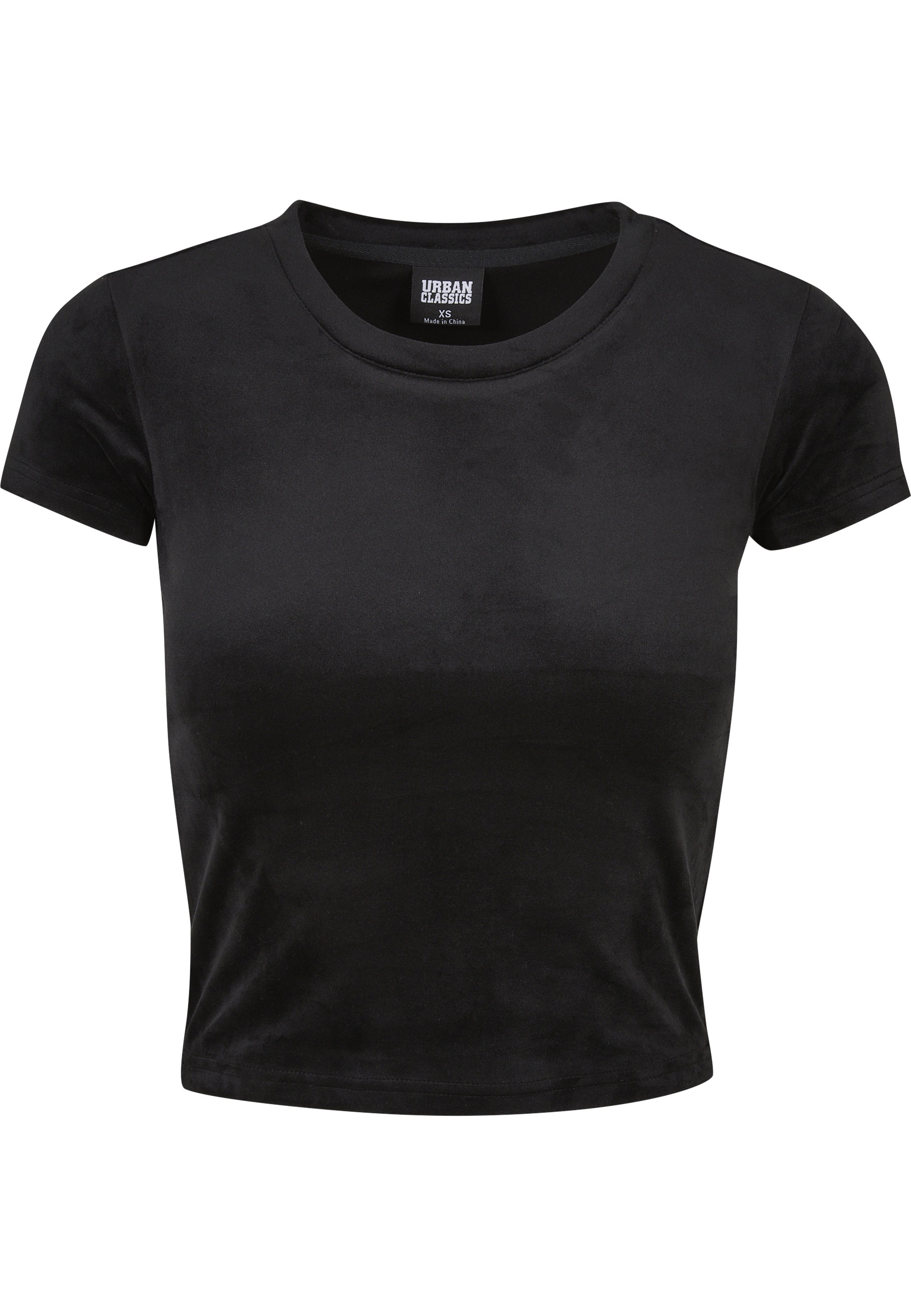 URBAN CLASSICS Kurzarmshirt "Urban Classics Damen Ladies Short Velvet Tee" günstig online kaufen