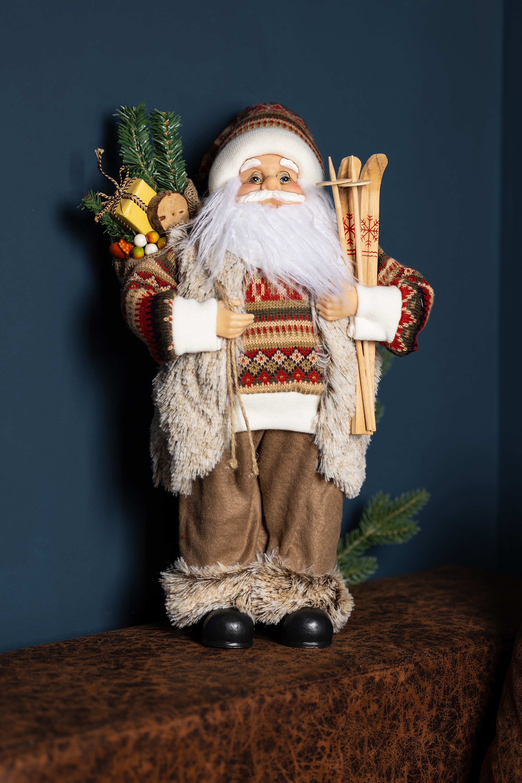 ca. & 45 Myflair cm bestellen mit Weihnachtsmann Höhe Skiern, Accessoires | Möbel BAUR »Weihnachtsdeko«,