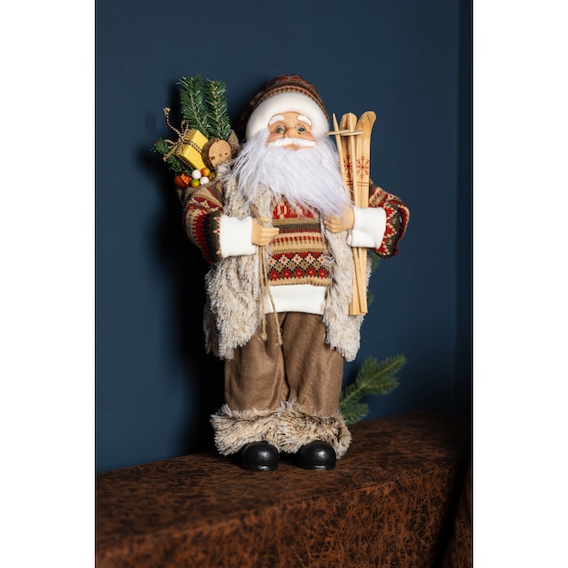 Myflair Möbel & Accessoires Weihnachtsmann »Weihnachtsdeko«, mit Skiern, Höhe  ca. 45 cm bestellen | BAUR