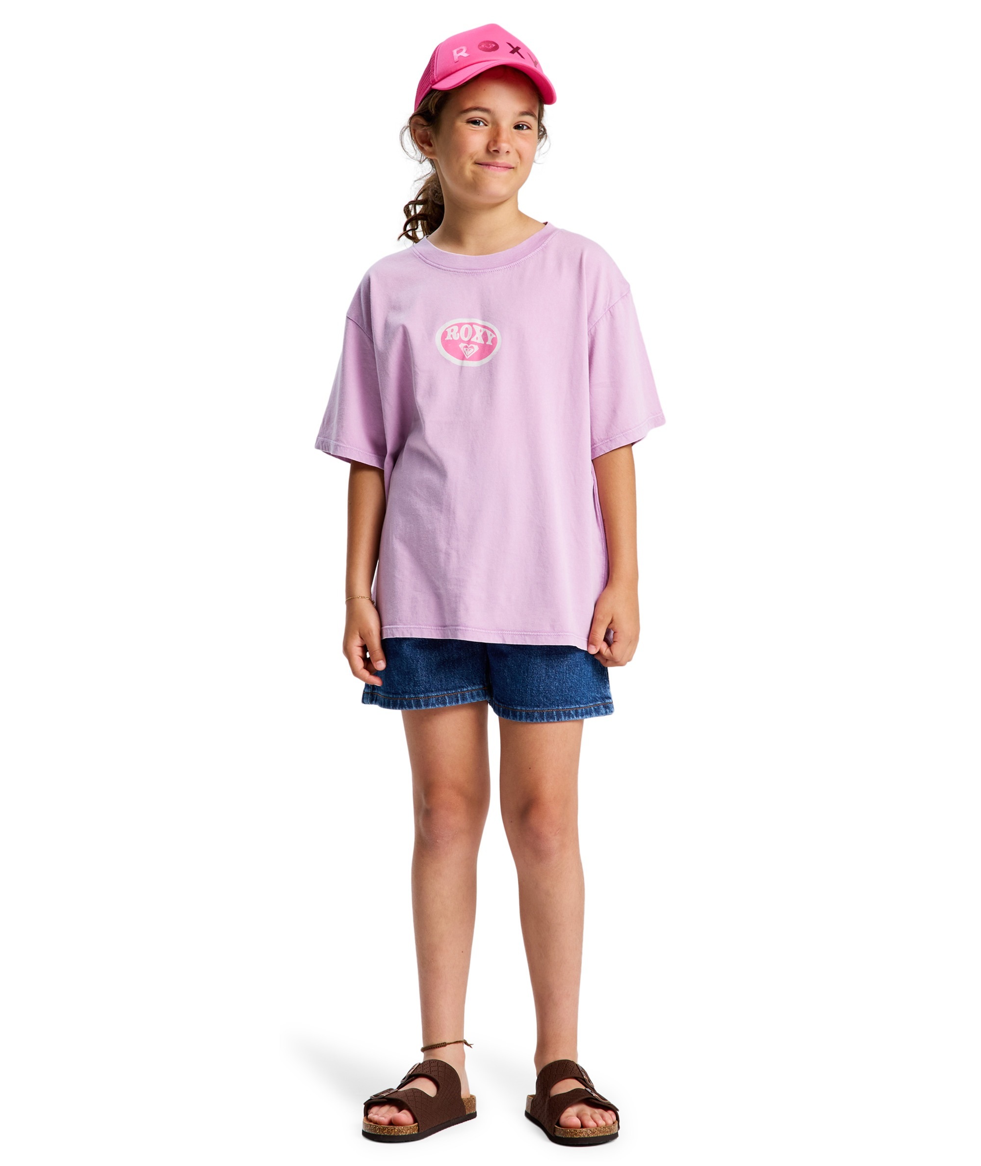 Roxy Washed Short Sleeve T-shirt Crocus Petal 12 Years Girls 6