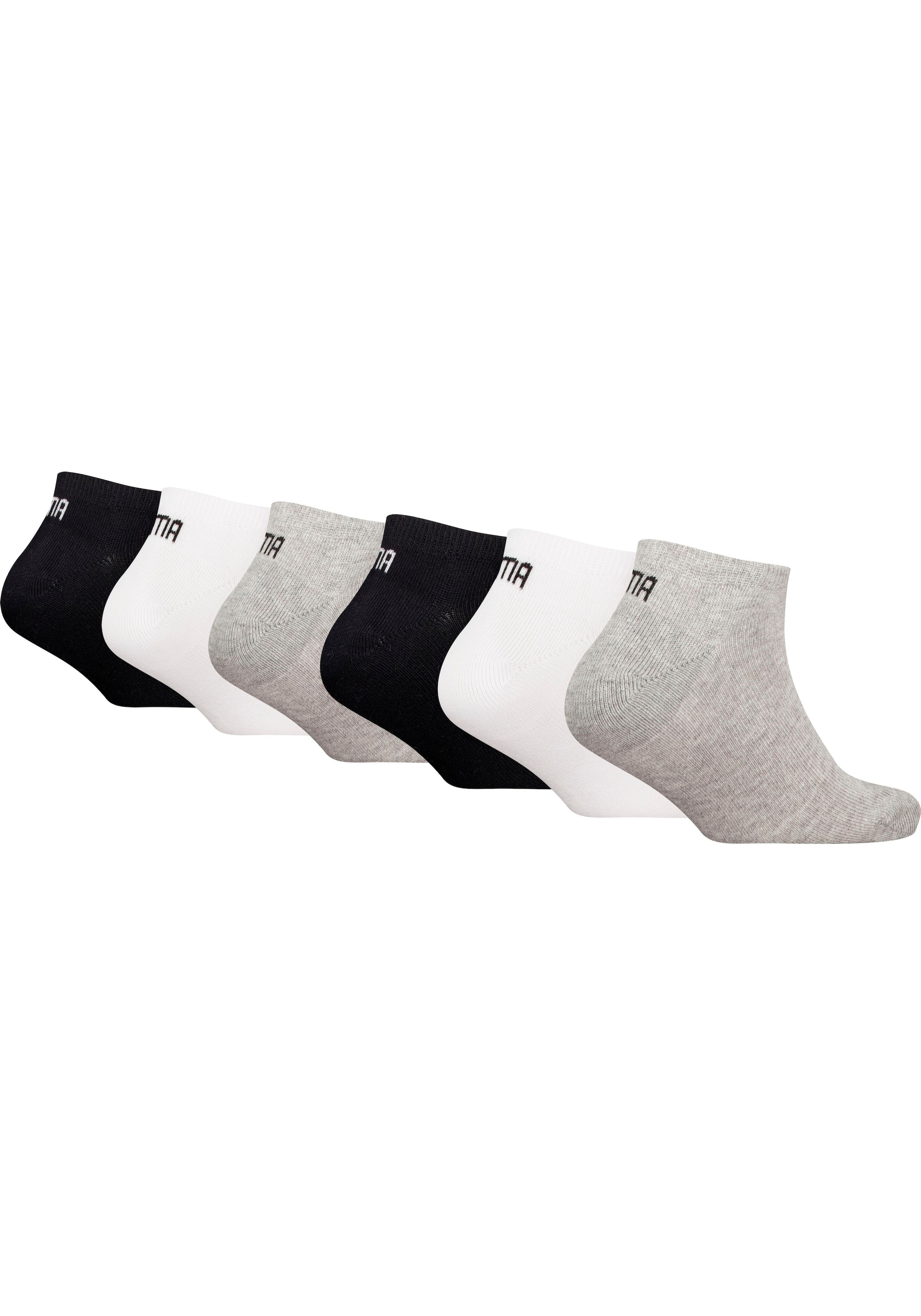 PUMA Sneakersocken »KIDS INVISIBLE 6P ECOM«, (6 Paar), mit flacher Zehennaht