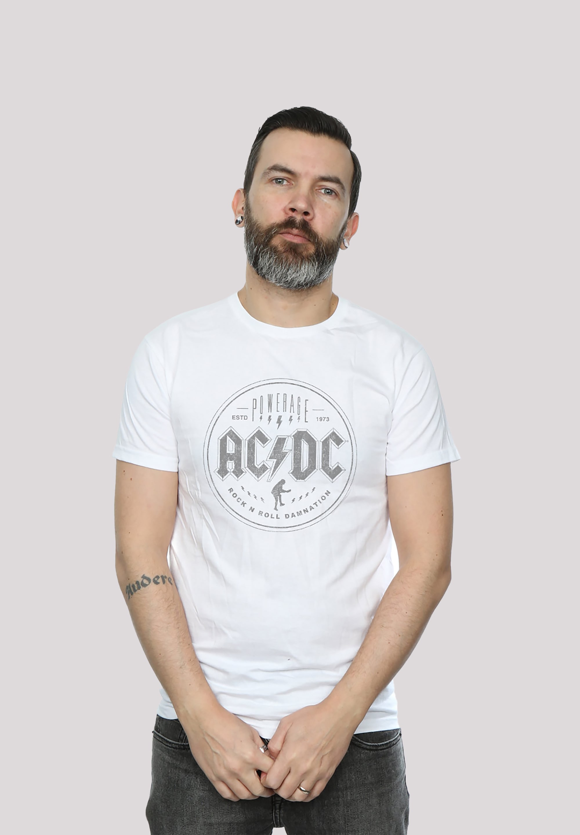 T-Shirt »ACDC Rock N Roll Damnation für Kinder & Herren«, Print