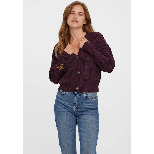 Vero Moda Cardigan »VMLEA LS V-NECK CUFF CARDIGAN NOOS« für kaufen | BAUR | Cardigans