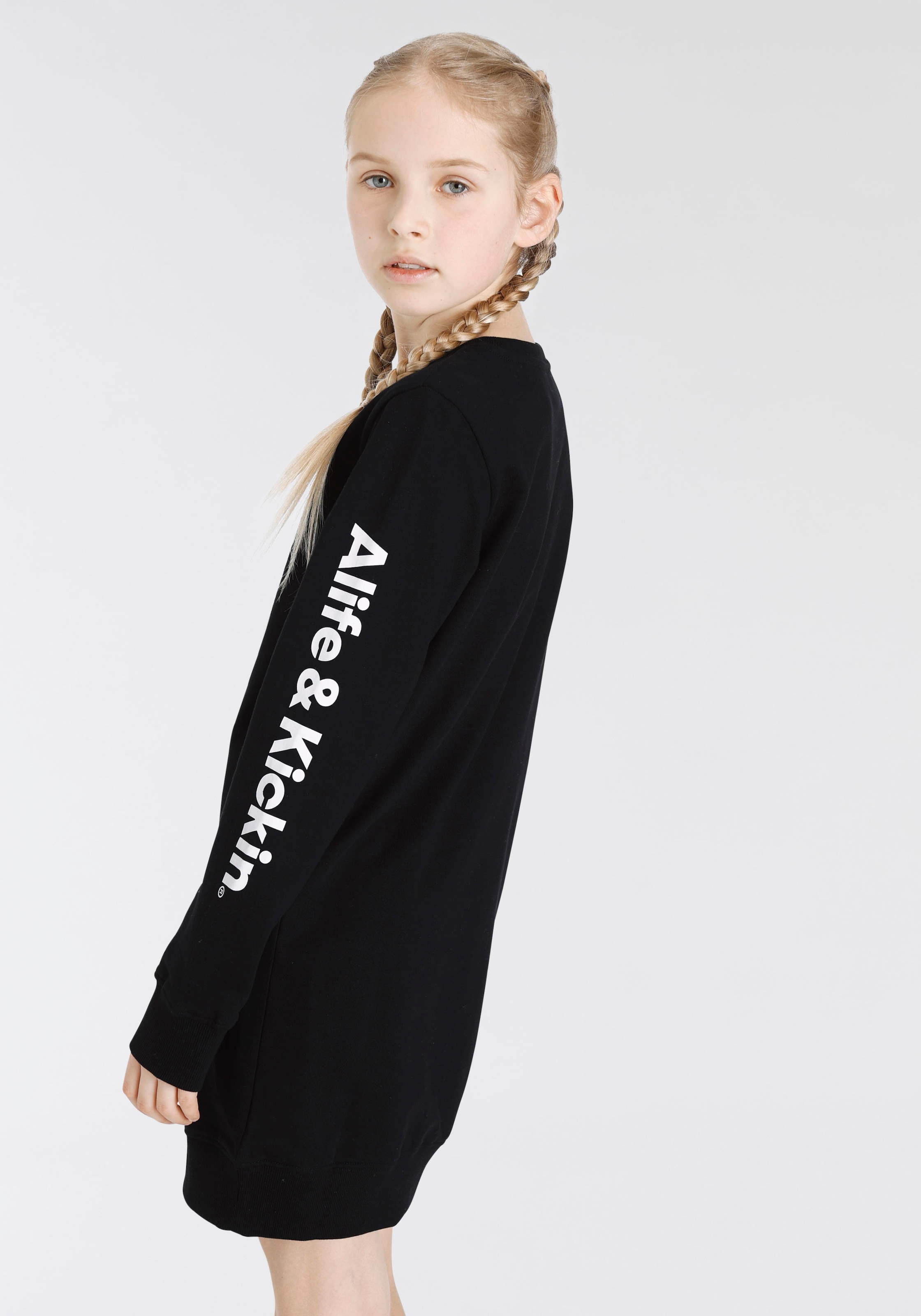 Alife & Kickin Sweatkleid »mit Logo Druck«, NEUE MARKE! Alife & Kickin für Kids.