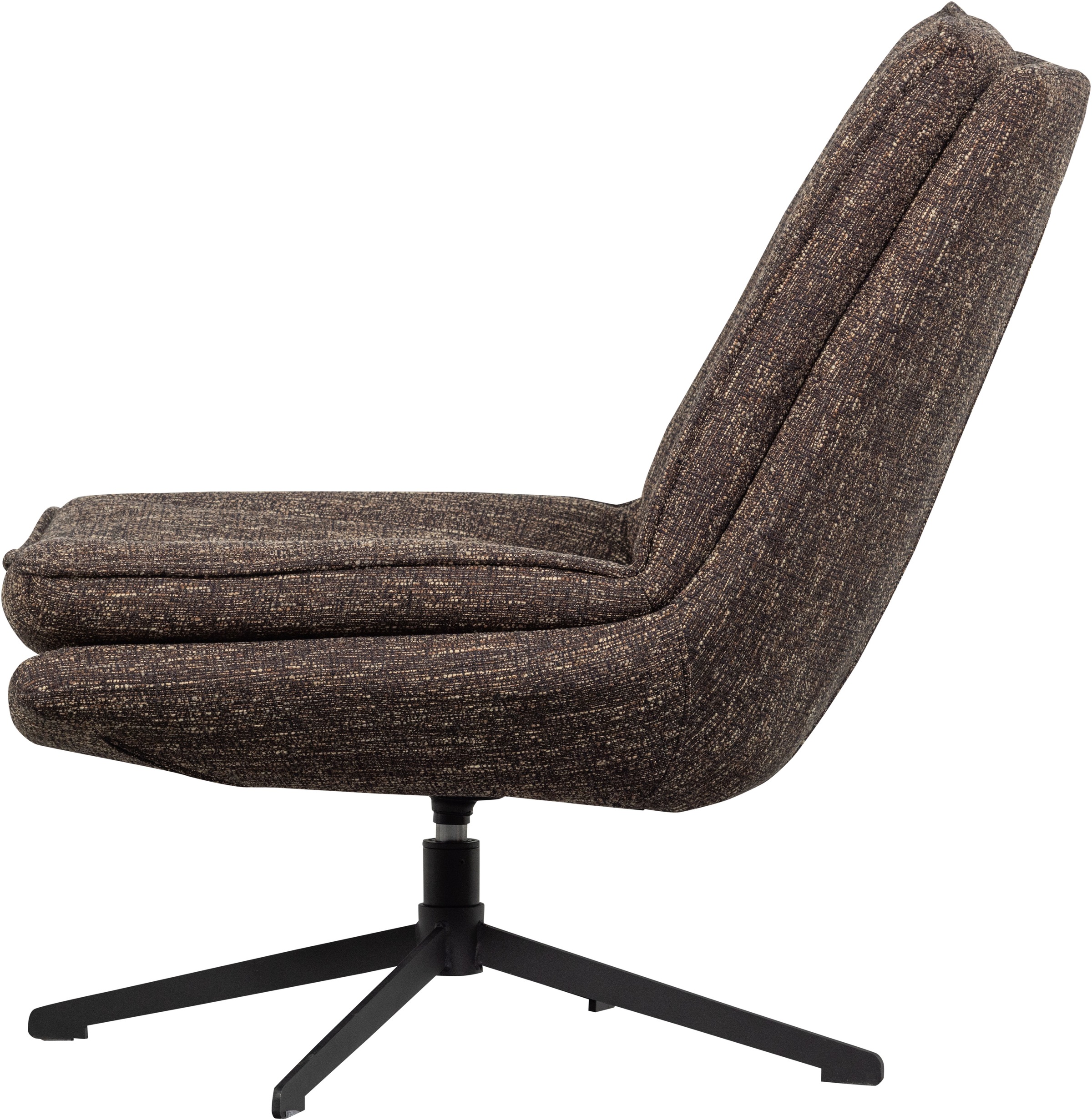 WOOOD Drehsessel »Milaro mit Fling-Melange-Bezug und Drehmechanismus B75 x T94 x H88 cm« Hohe Verschleißfestigkeit, Tragkraft 120 kg, mittlere Sitzhöhe