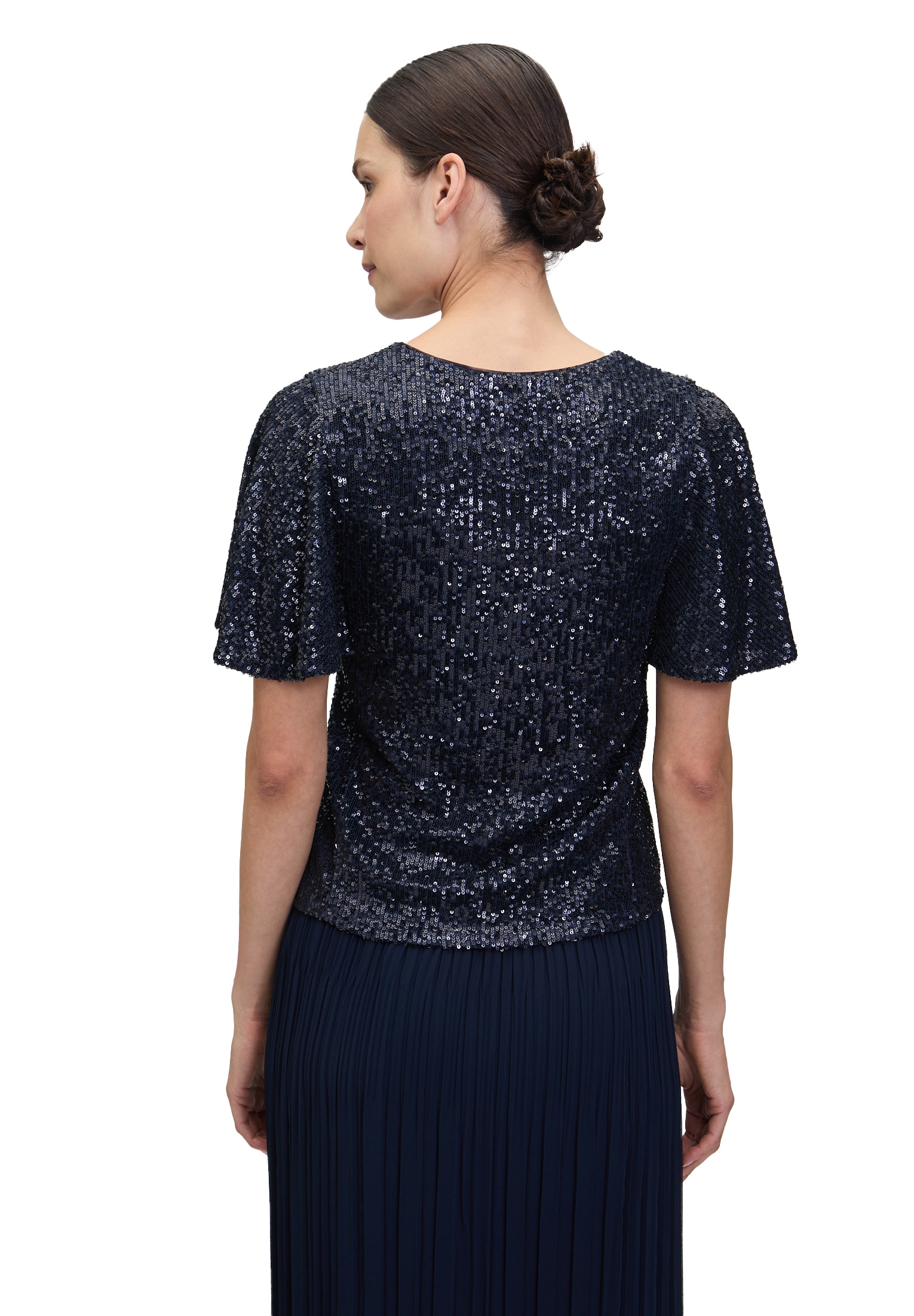 Vera Mont Kurzarmshirt »Damen kurzarm« 1 Stk. Pailletten