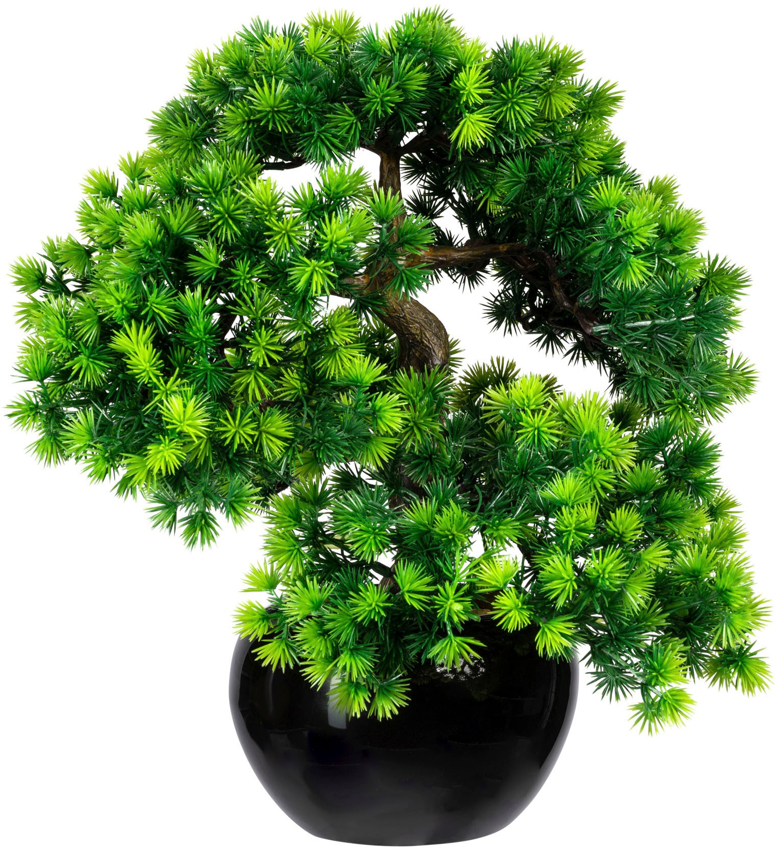 Creativ green Kunstbonsai "Bonsai Lärche", im Keramiktopf