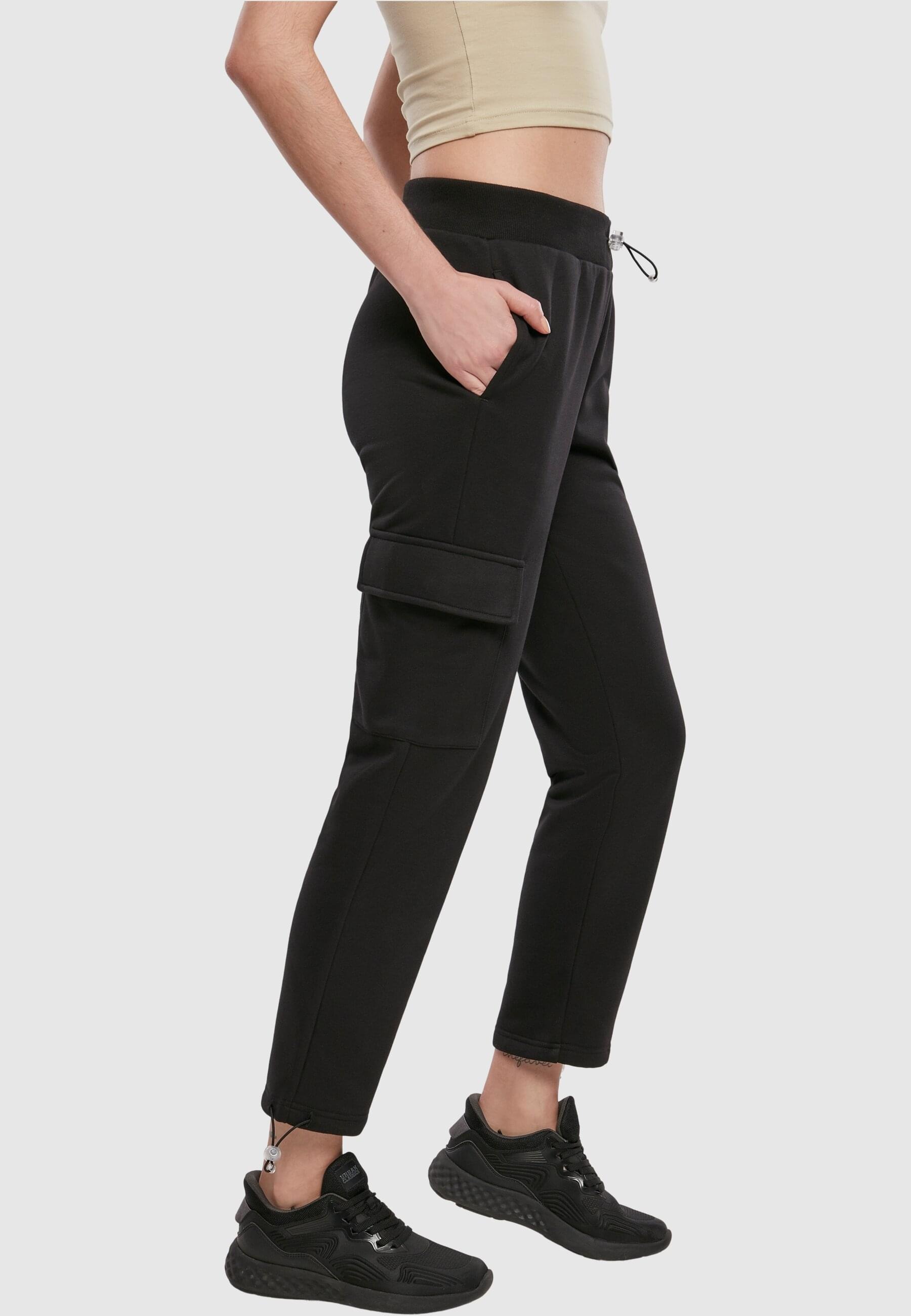 URBAN CLASSICS Cargohose »Urban Classics Damen Ladies Cargo Terry Pants«, (1 tlg.)