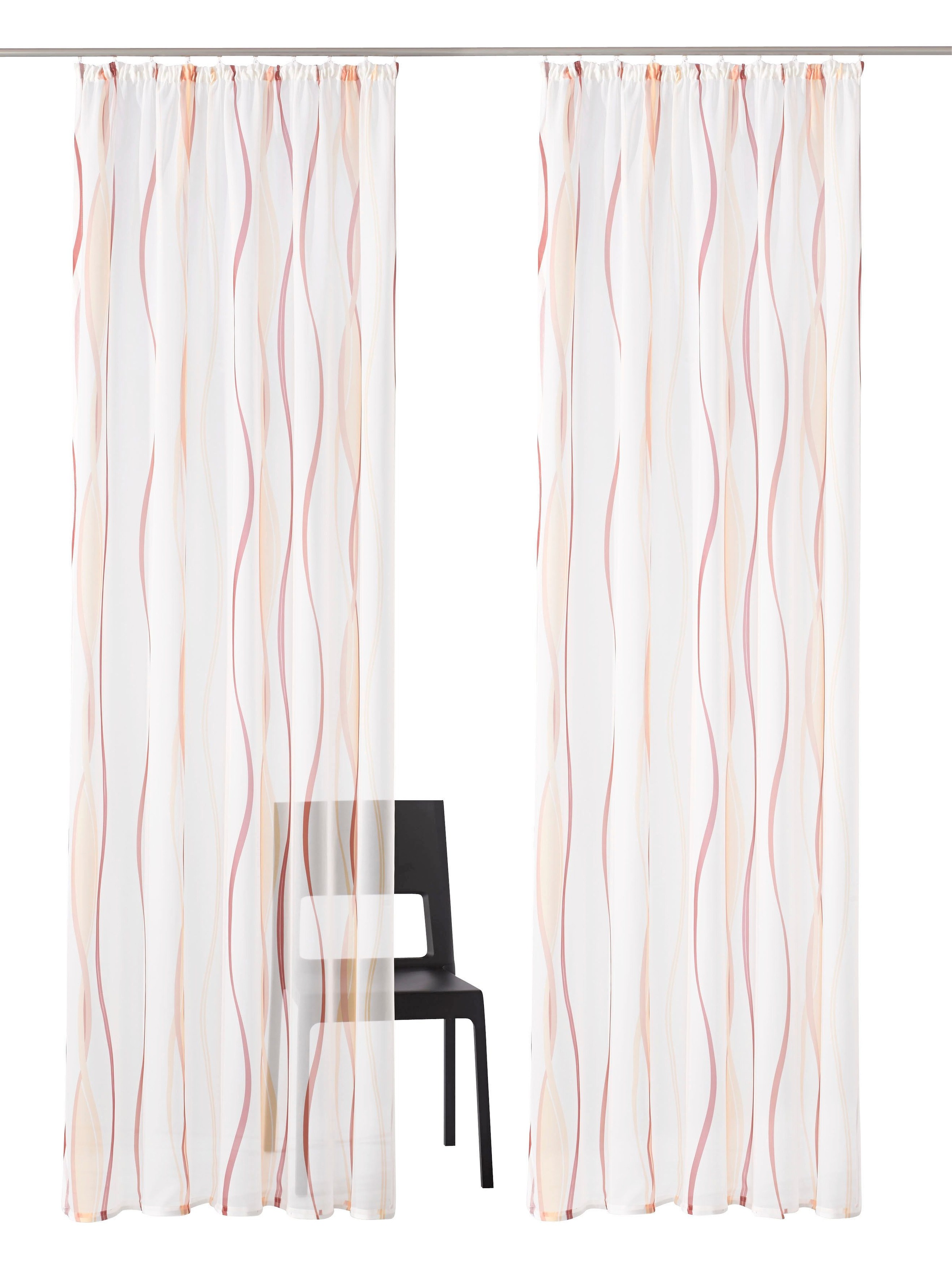 my home Gardine "Dimona" Kräuselband 2 Stk. tlg. 2er-Set, Bestseller, Polye günstig online kaufen