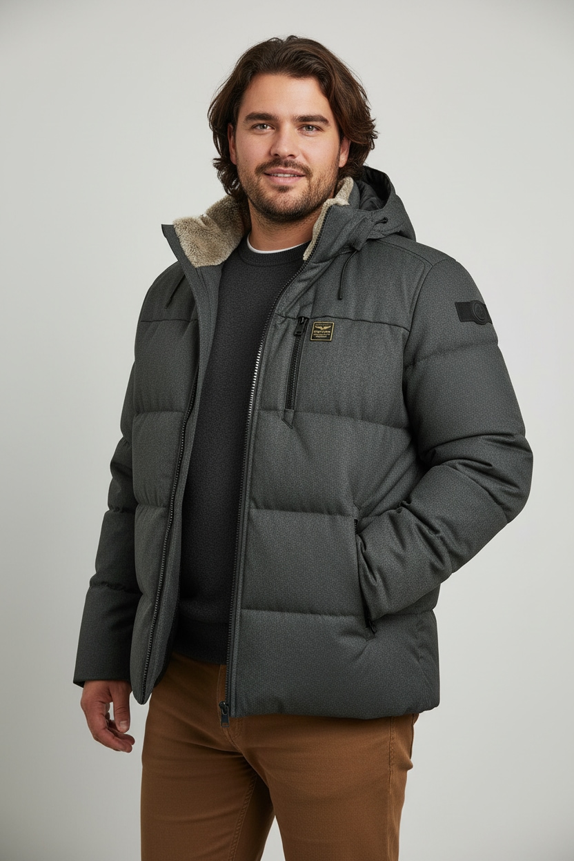 PME LEGEND Steppjacke "YETCRAFT" mit Kapuze Verschließbare Eingriff-, Brust günstig online kaufen