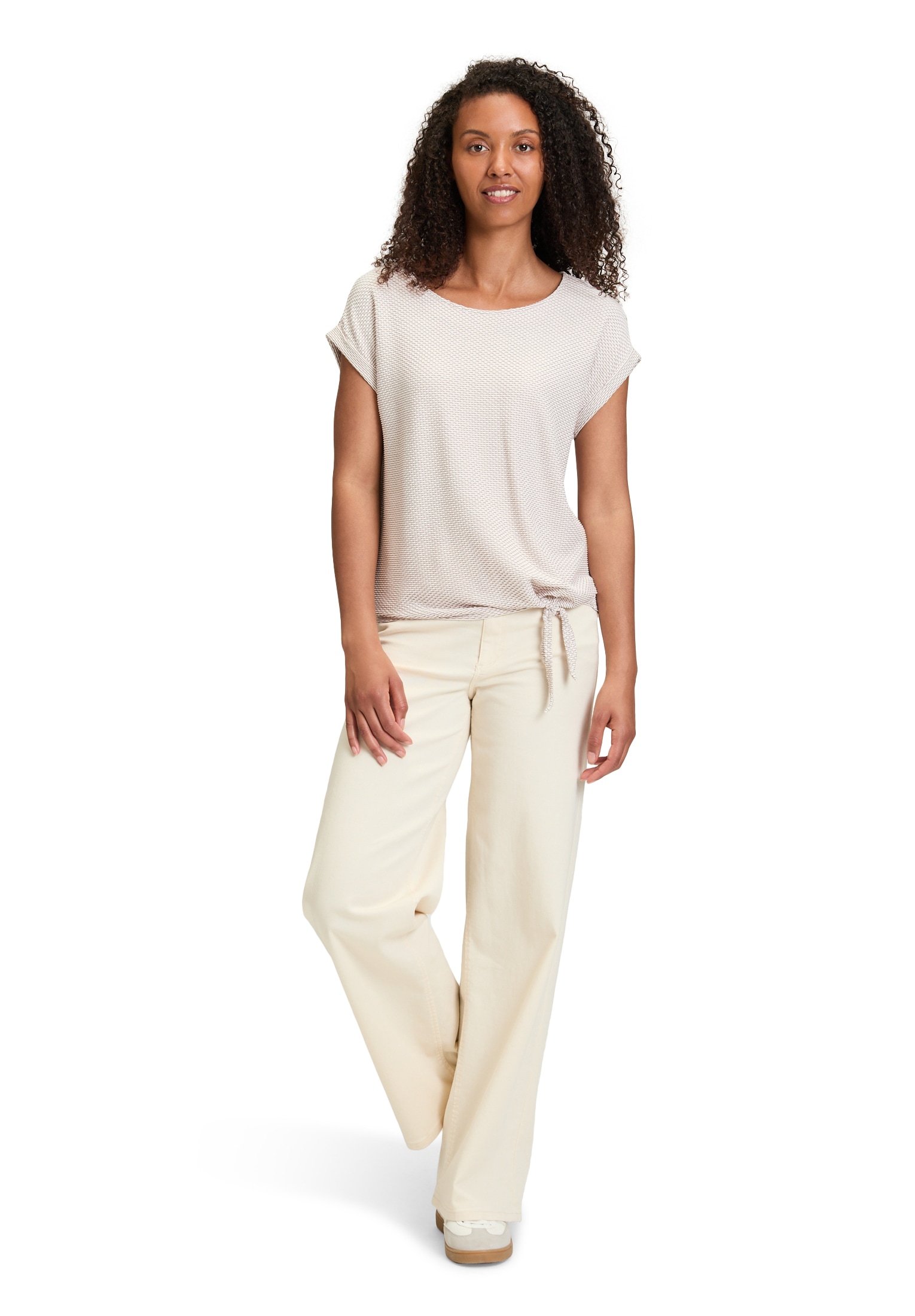 Betty&Co Kurzarmshirt »Betty & Co Casual-Shirt mit Wellenstruktur«, (1 tlg.), Struktur