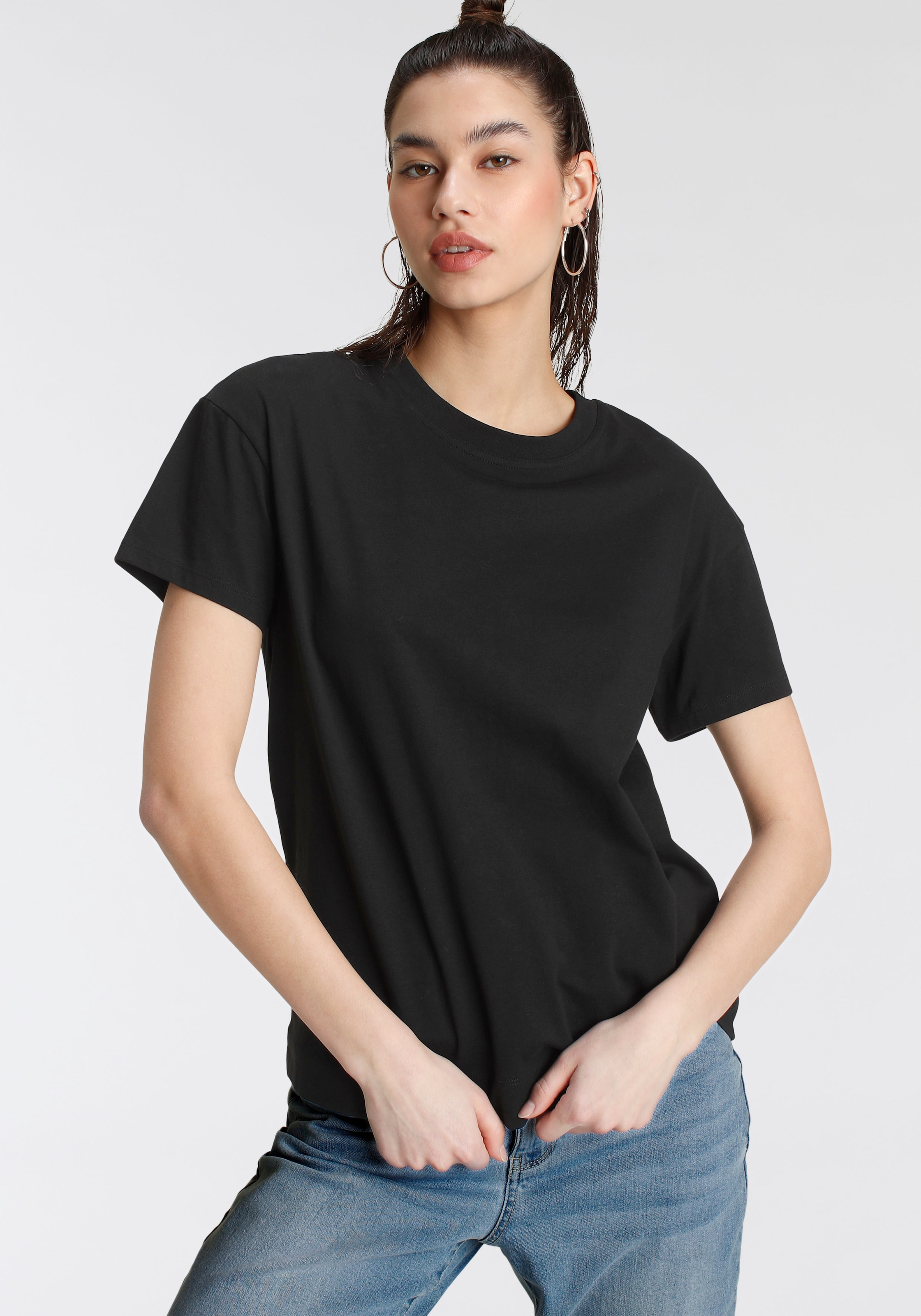 Black Friday Tamaris T-Shirt, im Oversized-Look | BAUR
