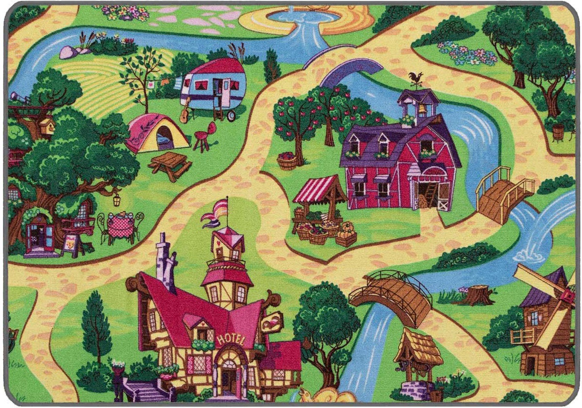 Primaflor-Ideen in Textil Kinderteppich "Spielteppich CANDY TOWN" rechtecki günstig online kaufen