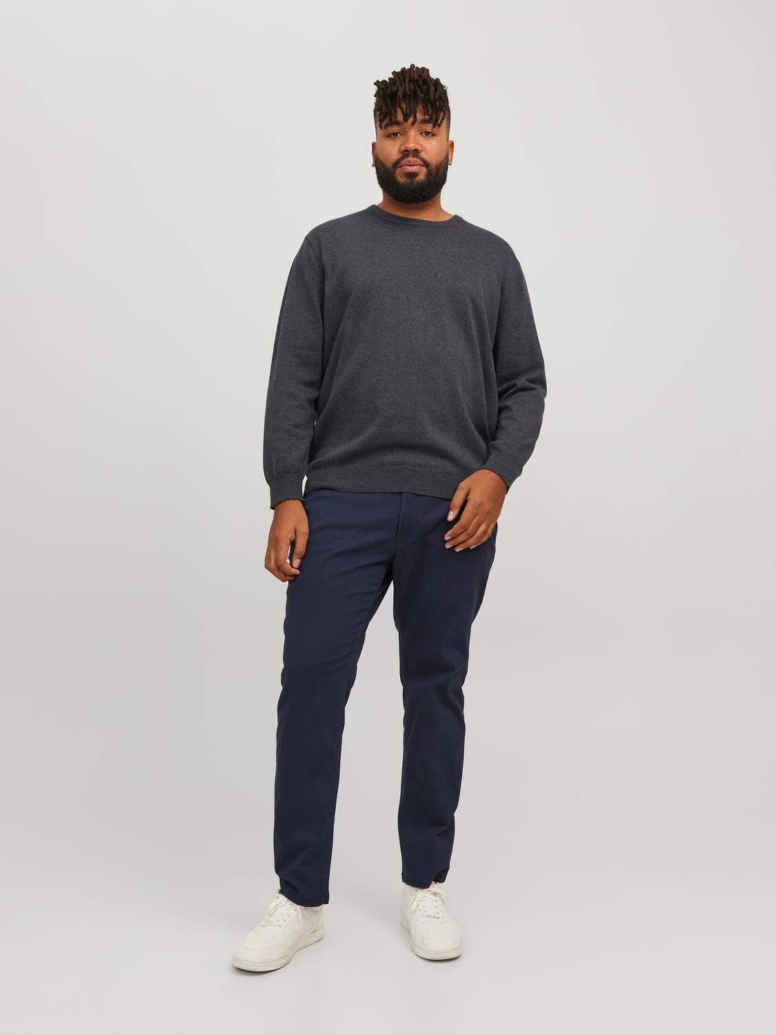 Jack & Jones PlusSize Strickpullover »JJEBASIC KNIT CREW NECK NOOS PLS«