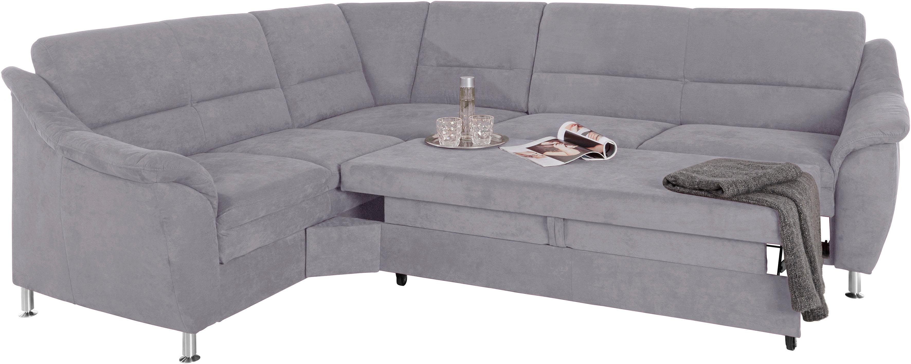 Thumbnail - PLACES OF STYLE Ecksofa "Cardoso L-Form" mit Trapezecke für mehr Sitzkomfort, wahlweise auch mit Bettfunktion