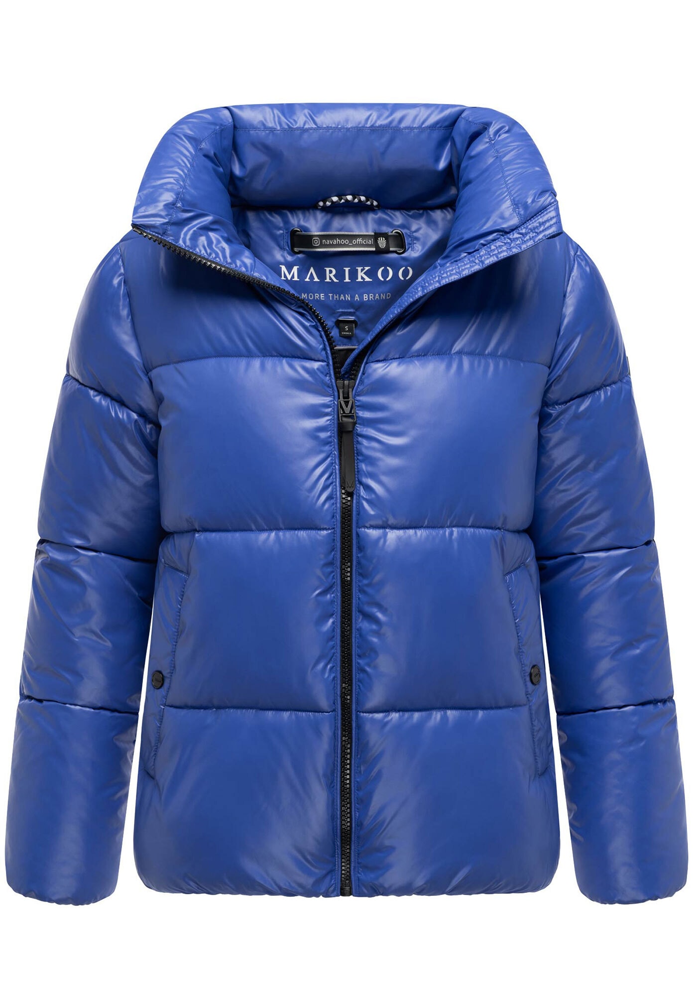 Marikoo Winterjacke »Hazalee« mit leicht gläzendem Obermaterial und hohem Kragen