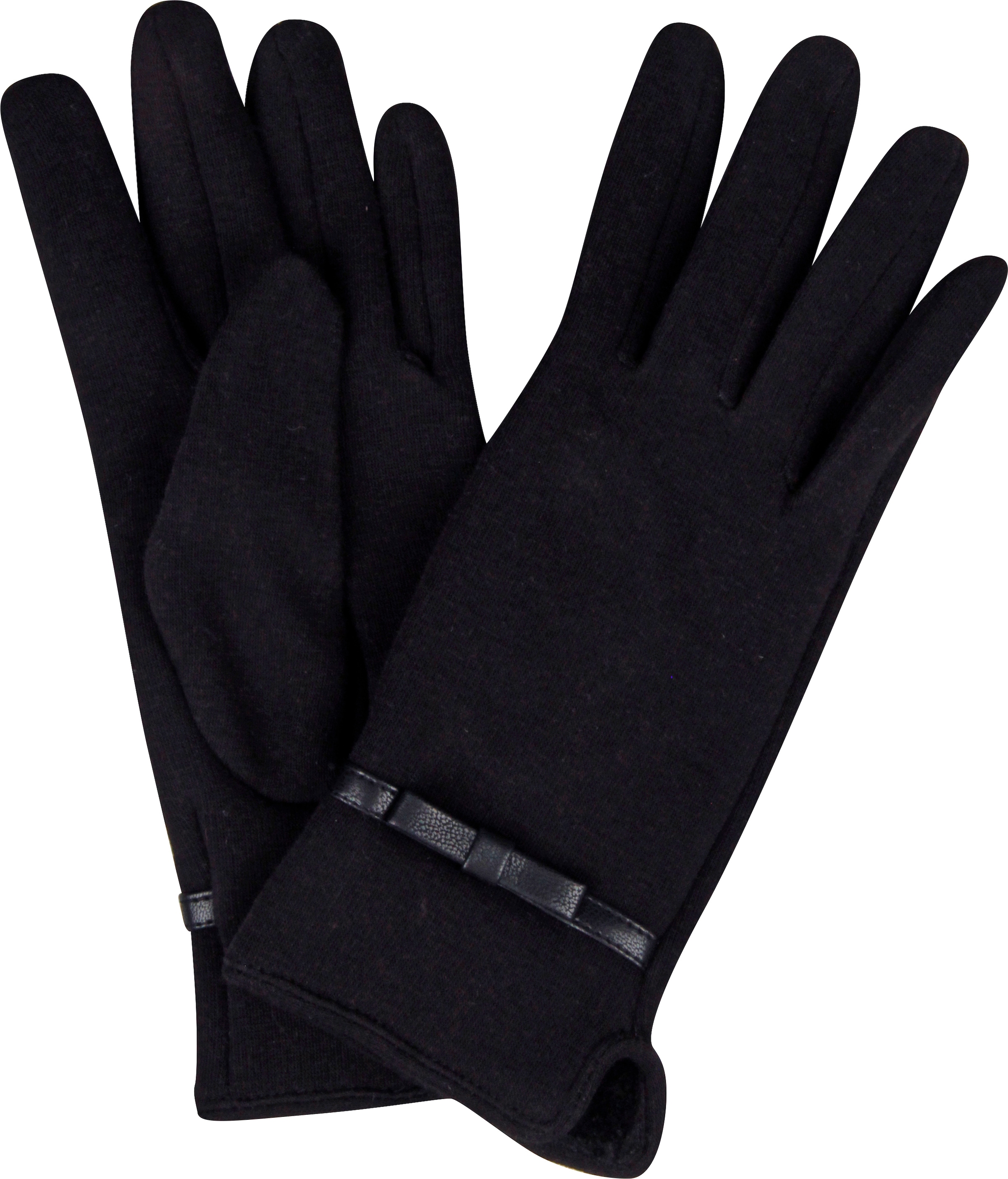 Capelli New York Strickhandschuhe, mit Zierschleife, Metall-Logo, Feinstric günstig online kaufen