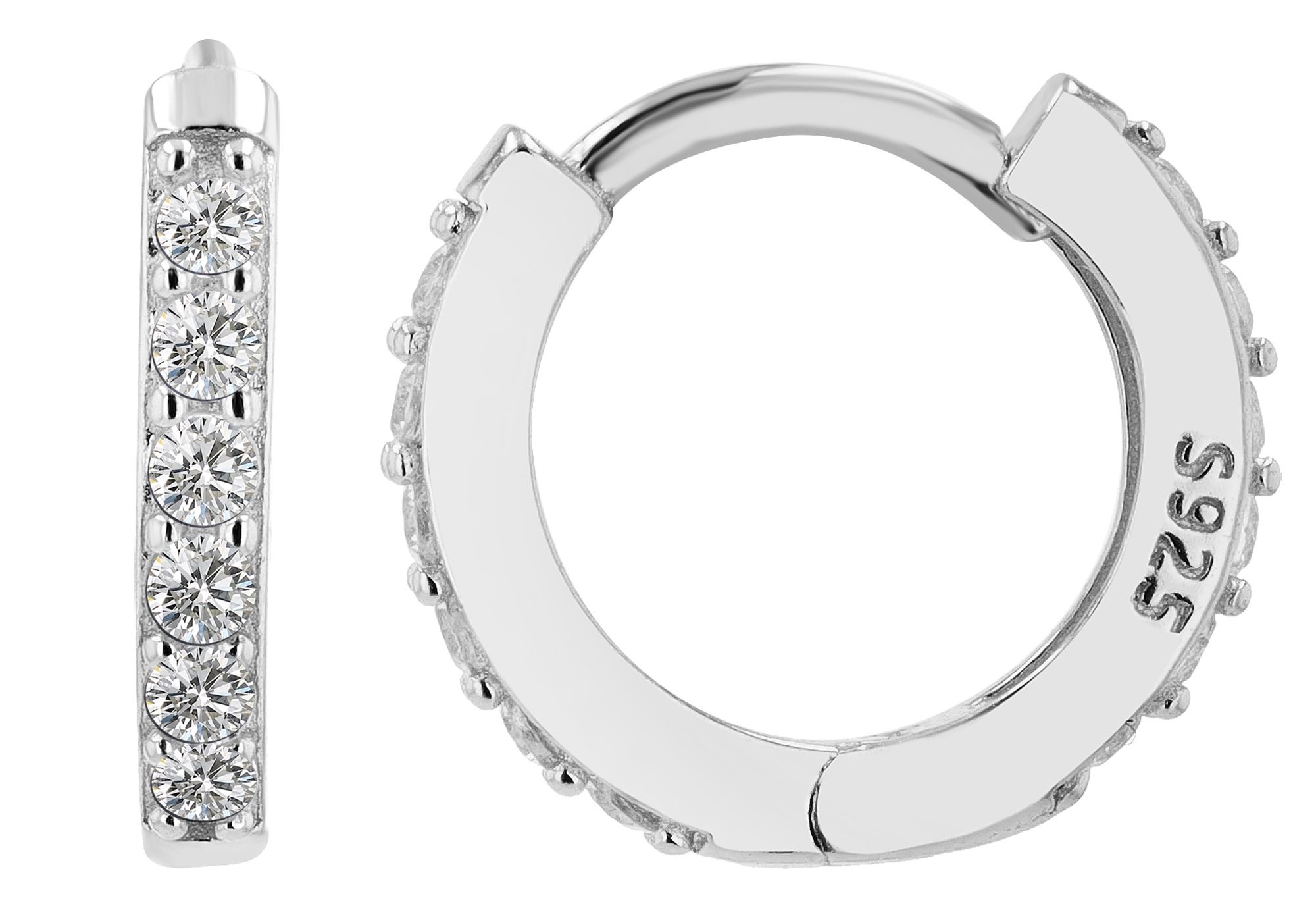 Adelia´s Klappcreolen »Damen Ohrringe – Klappcreole aus 925 Silber« Perfekt zum Verschenken an besondere Menschen