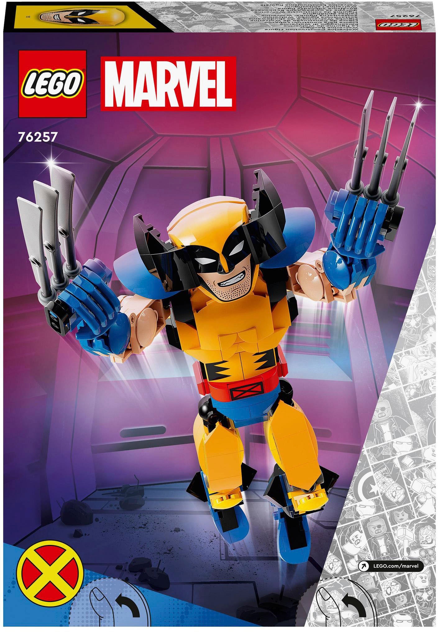 LEGO® Konstruktionsspielsteine »Wolverine Baufigur (76257), LEGO® Marvel«, (327 St.), Made in Europe