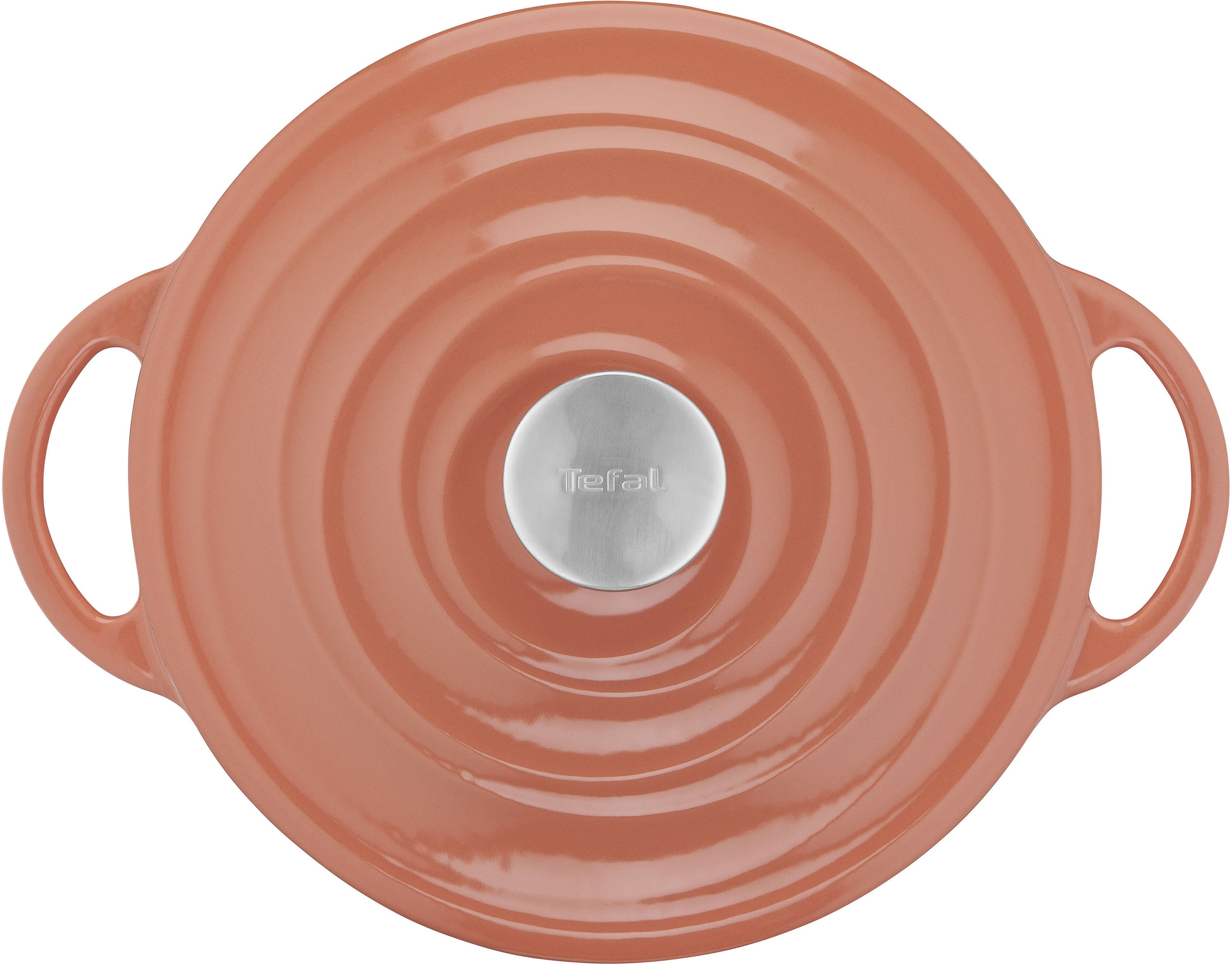 Tefal Kochtopf »LOV«, Gusseisen, (1 tlg.), umweltfreundlich, unbedenkliche Pigmente,Schongaren, Ø25 cm, Induktion