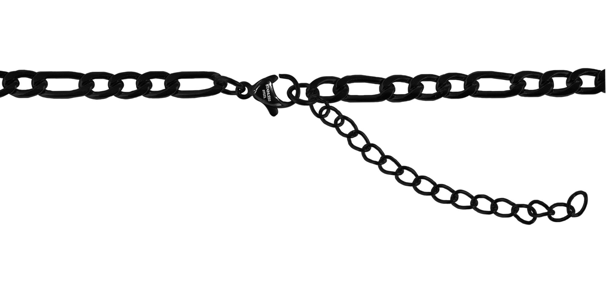 Adelia´s Kette ohne Anhänger »Unisex Halskette – Figarokette aus Edelstahl« Perfekt als Geschenk für besondere Menschen