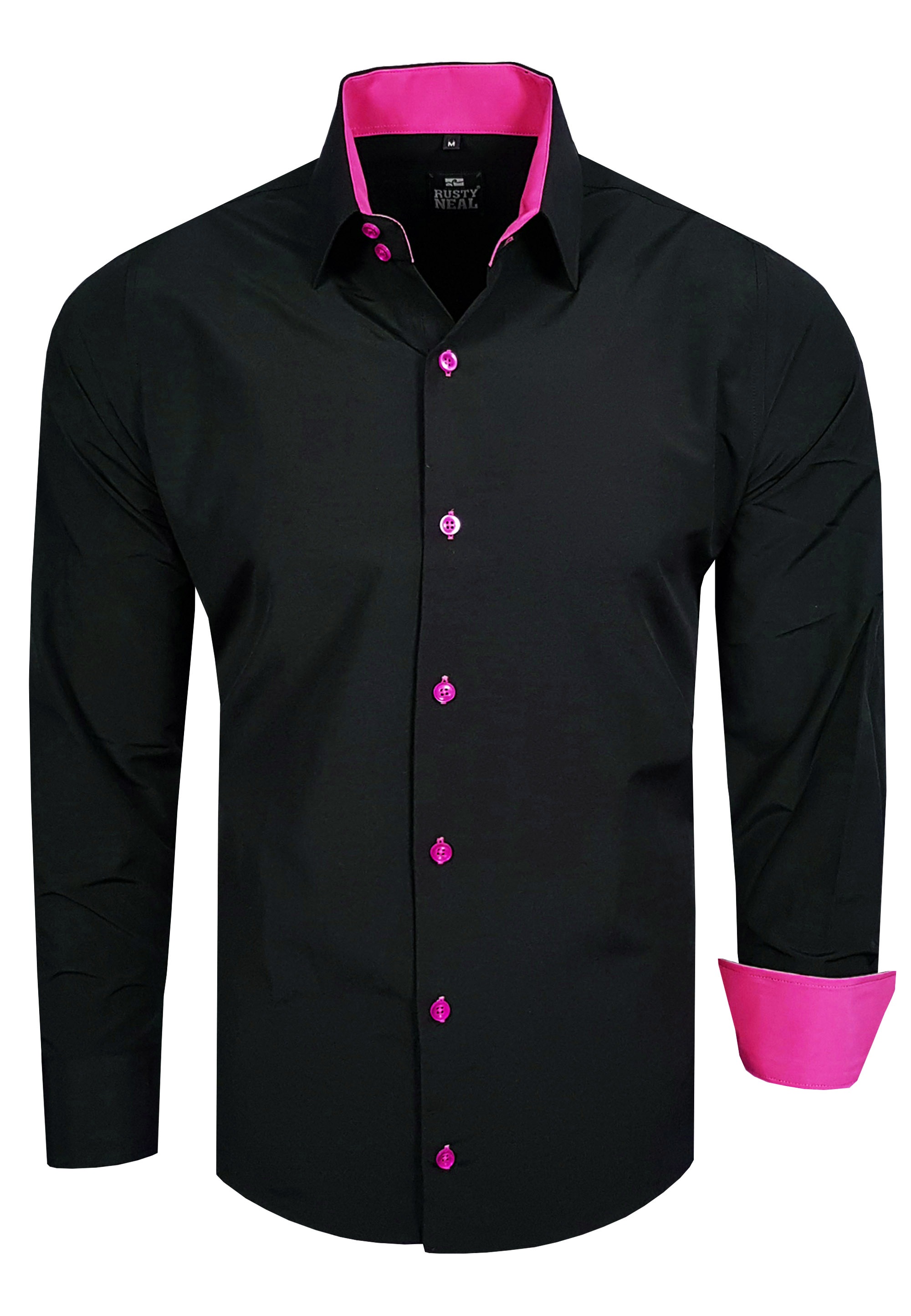 Lieferservice Rusty Neal Langarmhemd, mit trendigem | ▷ BAUR Farbkontrast für