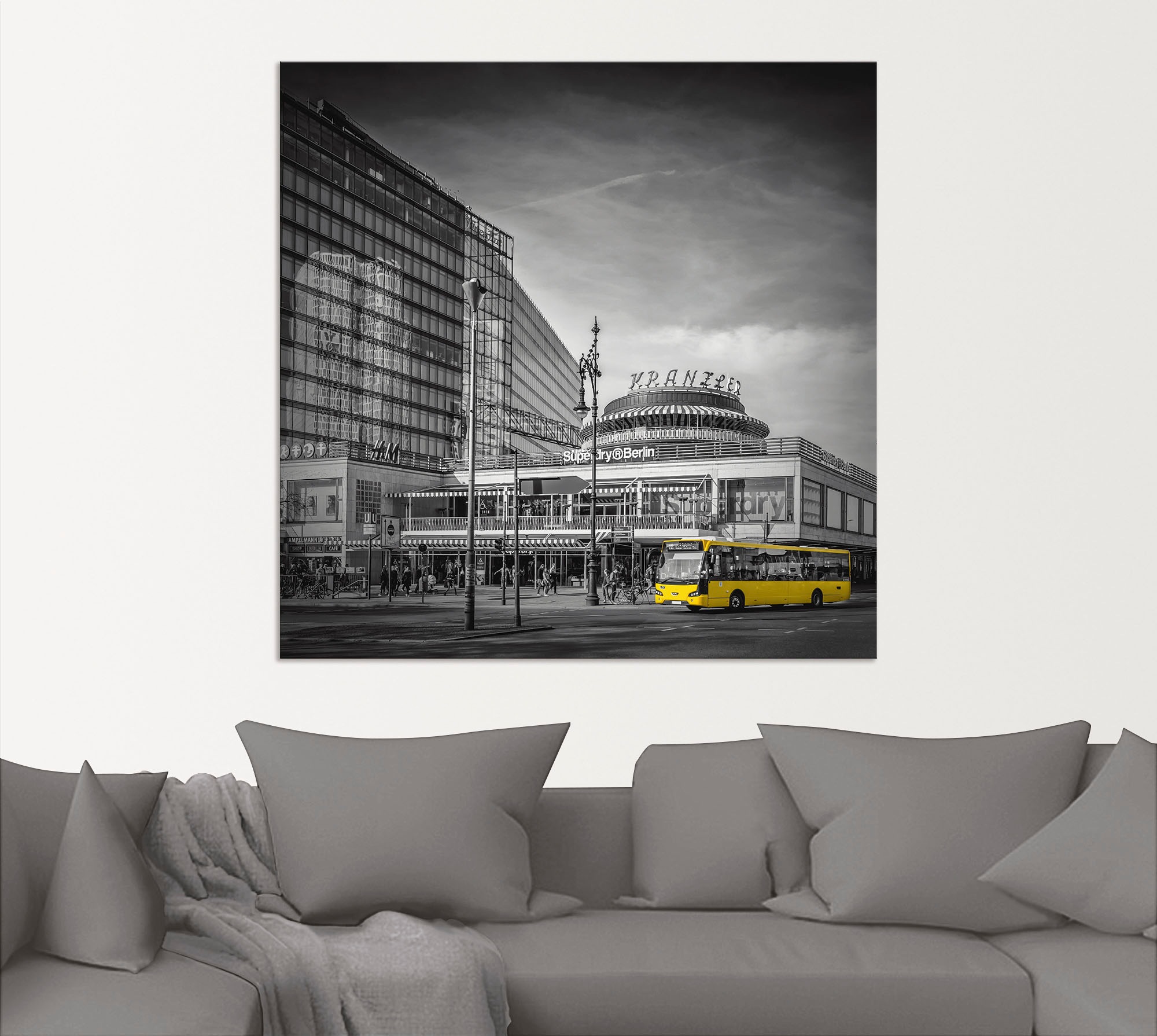 Artland Wandbild »Berlin City-West«, Deutschland, (1 St.), als Alubild, Outdoorbild, Leinwandbild in verschied. Größen