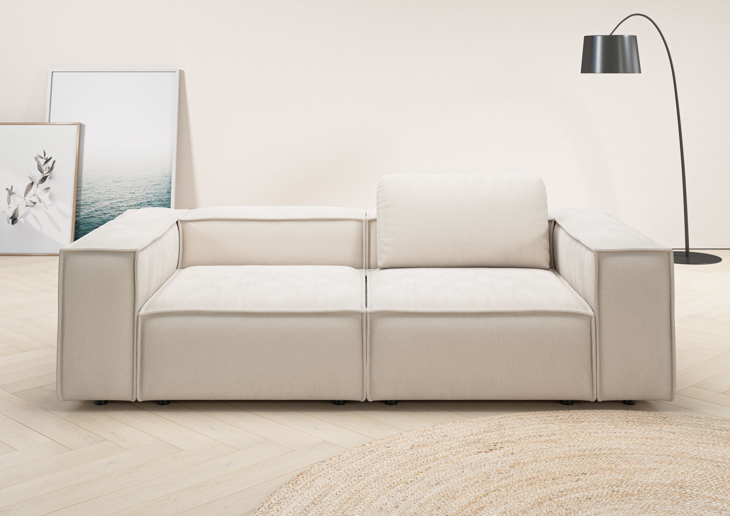 Home affaire 2-Sitzer "Watertown, modernes Sofa 246 cm breit, auch in Feinc günstig online kaufen