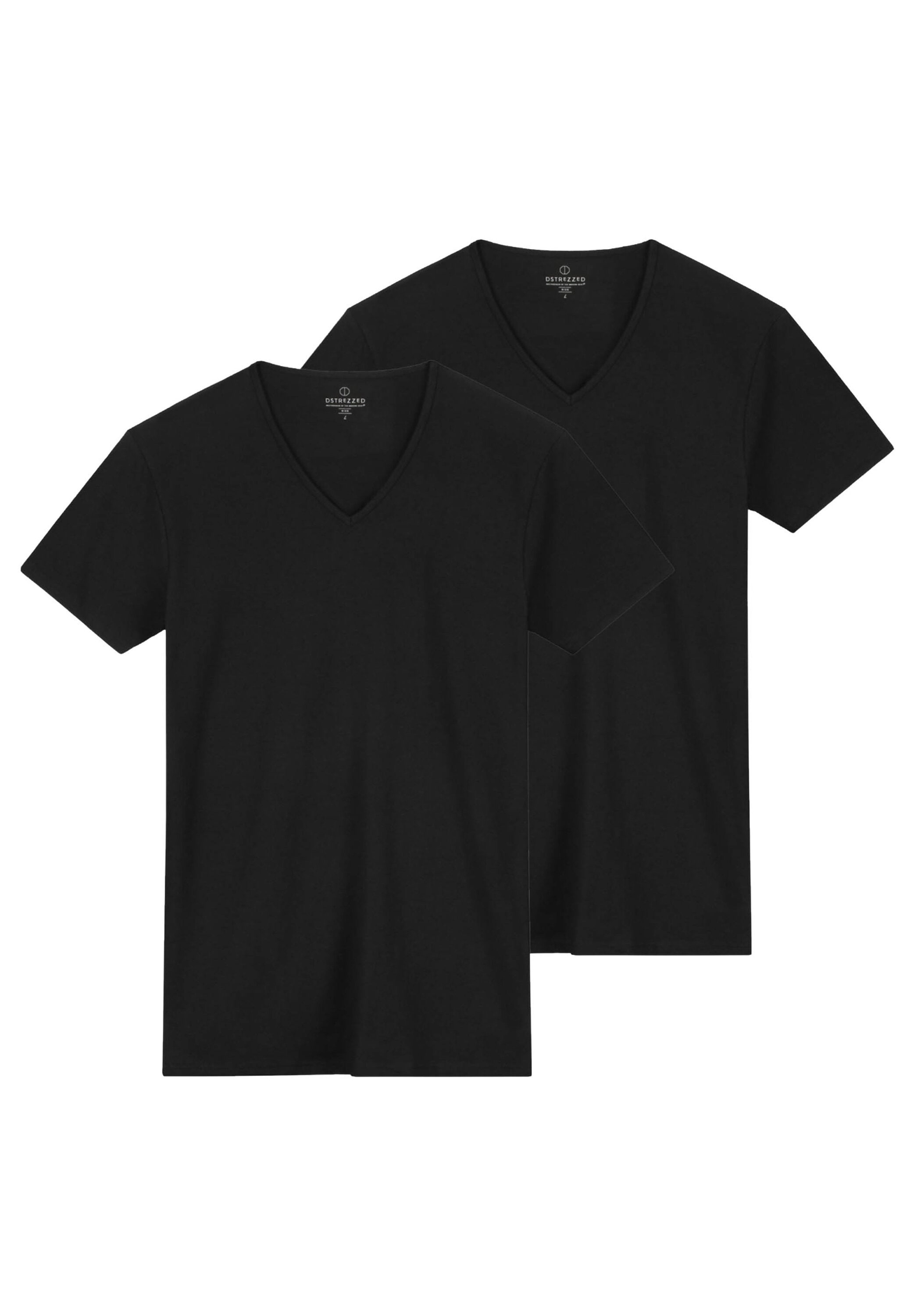 Dstrezzed T-Shirt "T-Shirt Eastwood 2 Pack V-Neck Tee Bamboo Blend 2er Pack" 2