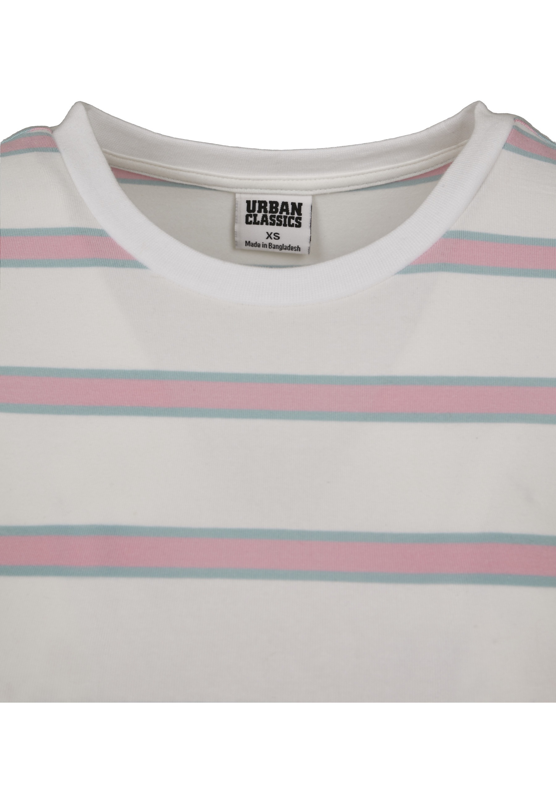 Thumbnail - URBAN CLASSICS T-Shirt "Urban Classics Damen Ladies Stripe Cropped Tee" 1 Stk.