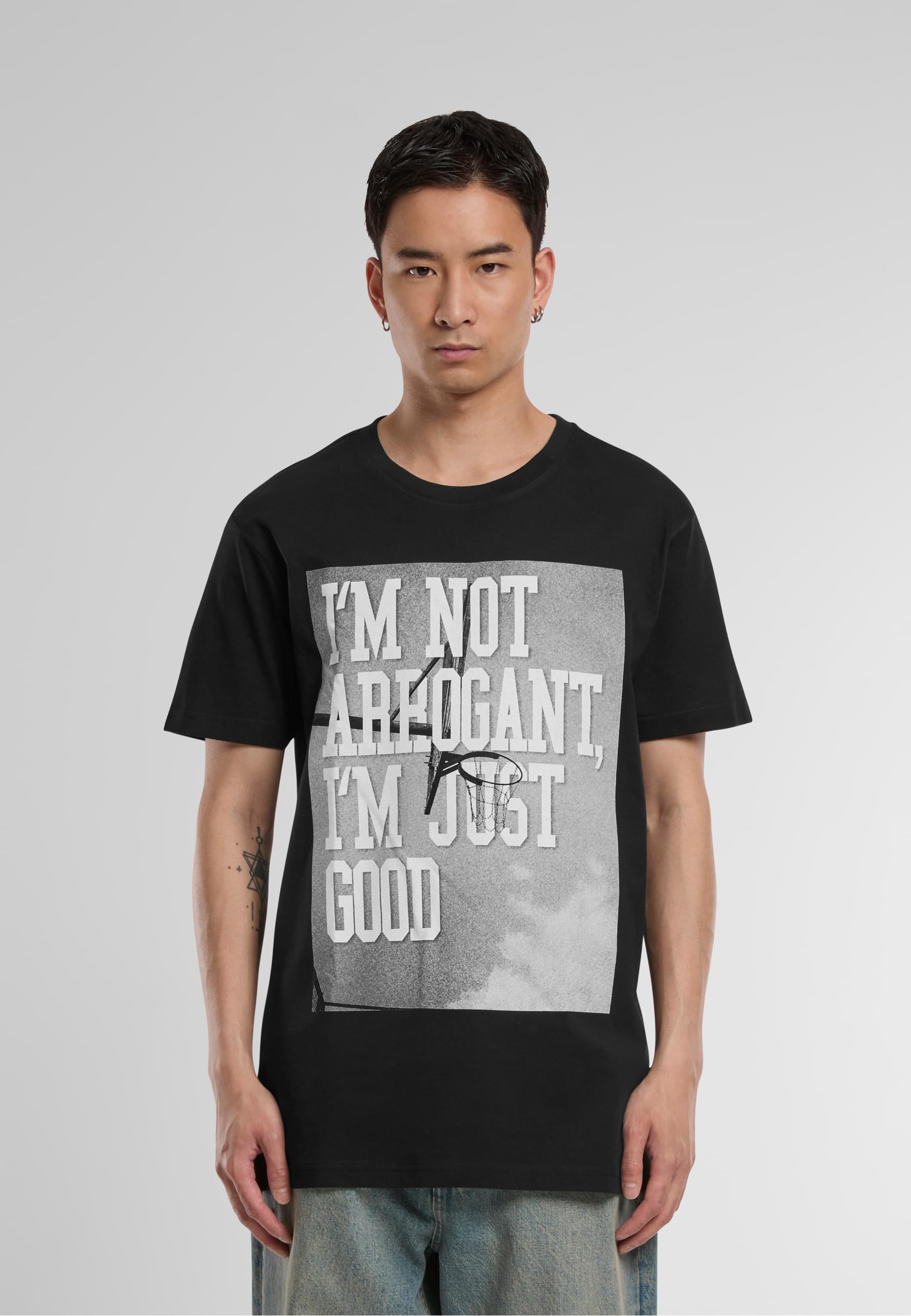 MisterTee T-Shirt »MisterTee Herren I'm Not Arrogant I'm Just Good Tee«, (1 tlg.)