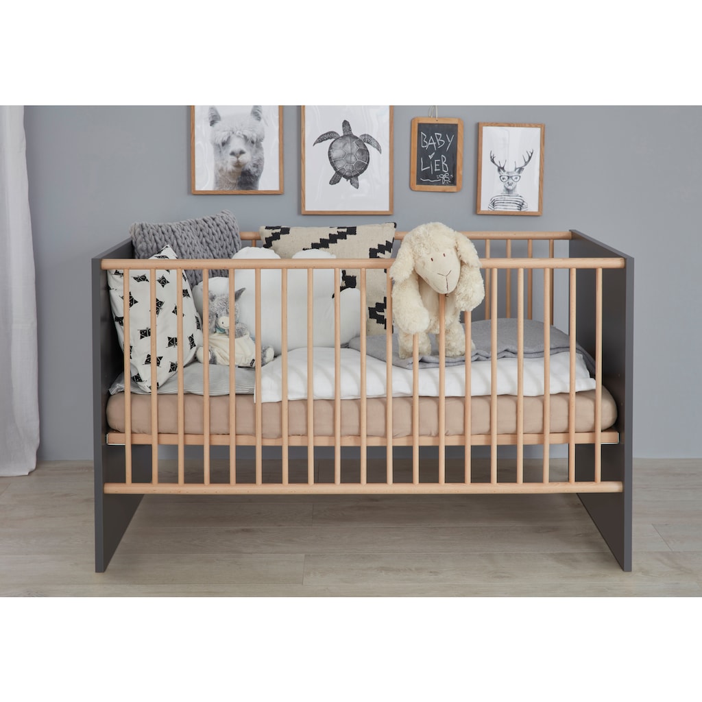 trendteam Babymöbel-Set »Mats«, (Set, 3 St., Bett, Wickelkommode, Schrank)