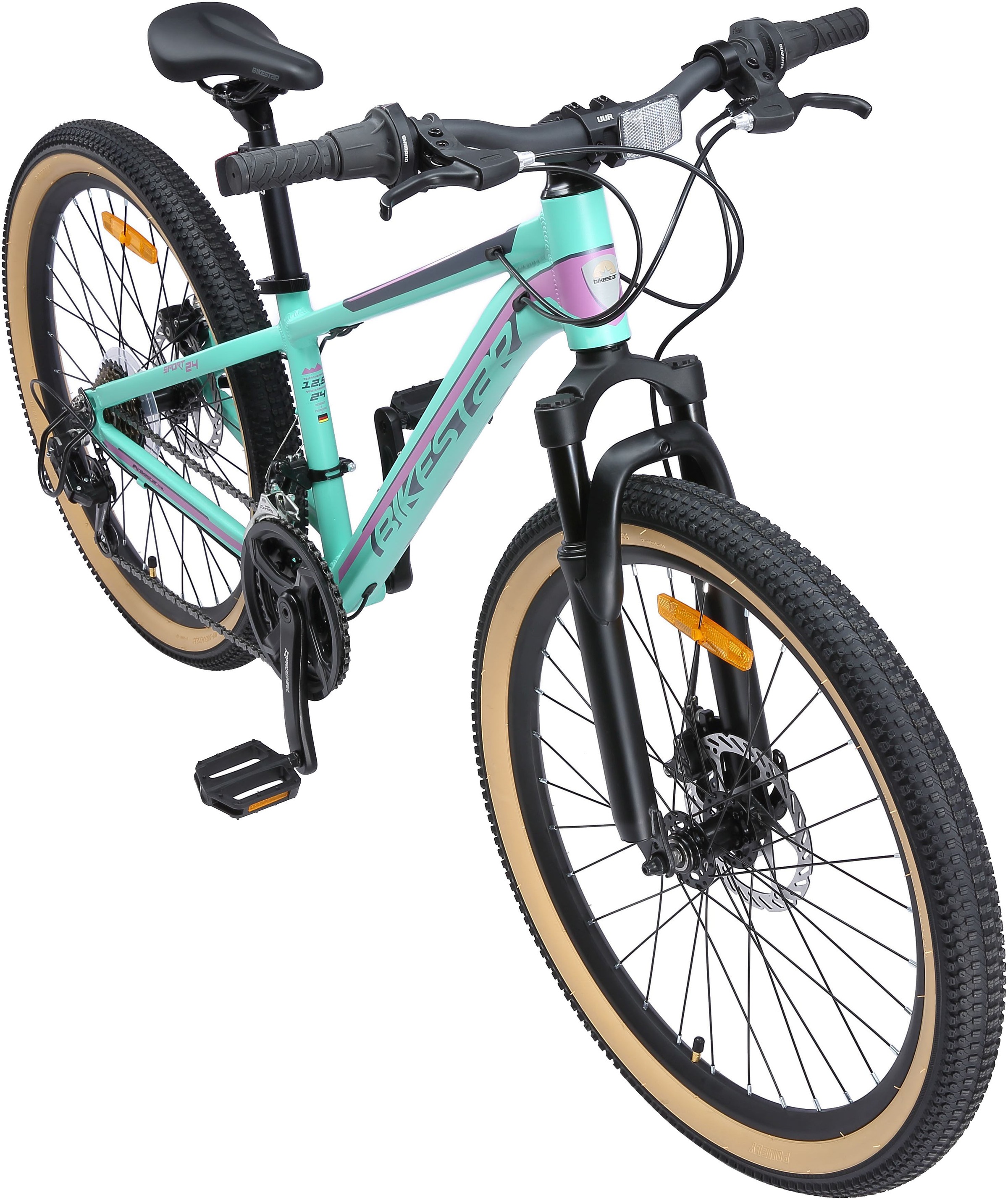 Bikestar Jugendfahrrad, 21 Gang, Shimano, RD-TY21 Schaltwerk, Kettenschaltung