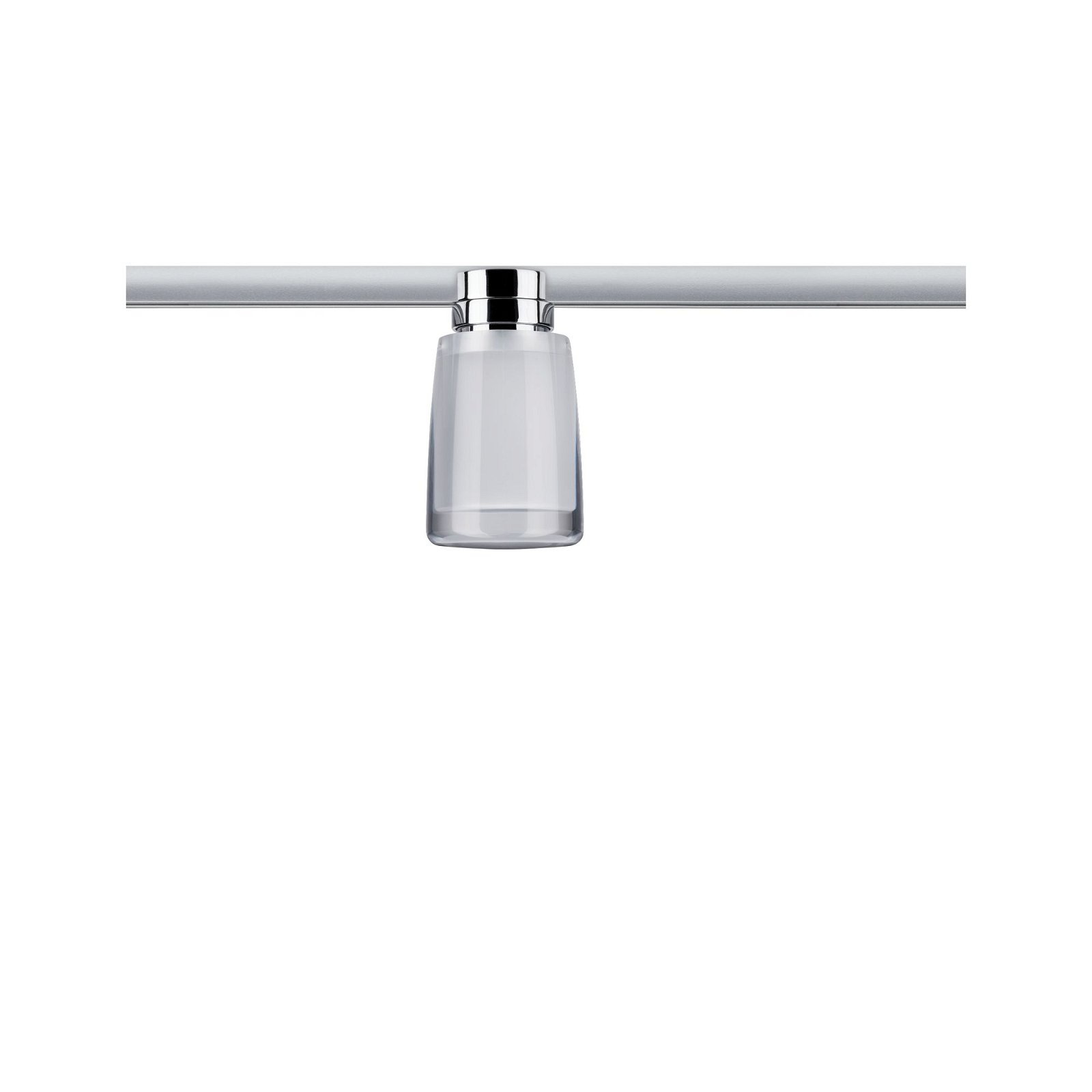 Paulmann Schienensystem-Leuchten »URail Schienenspot Safira 350lm 4,9W 2700K 230V Chrom, Klar, Satin«, dimmbar, Einzelspot