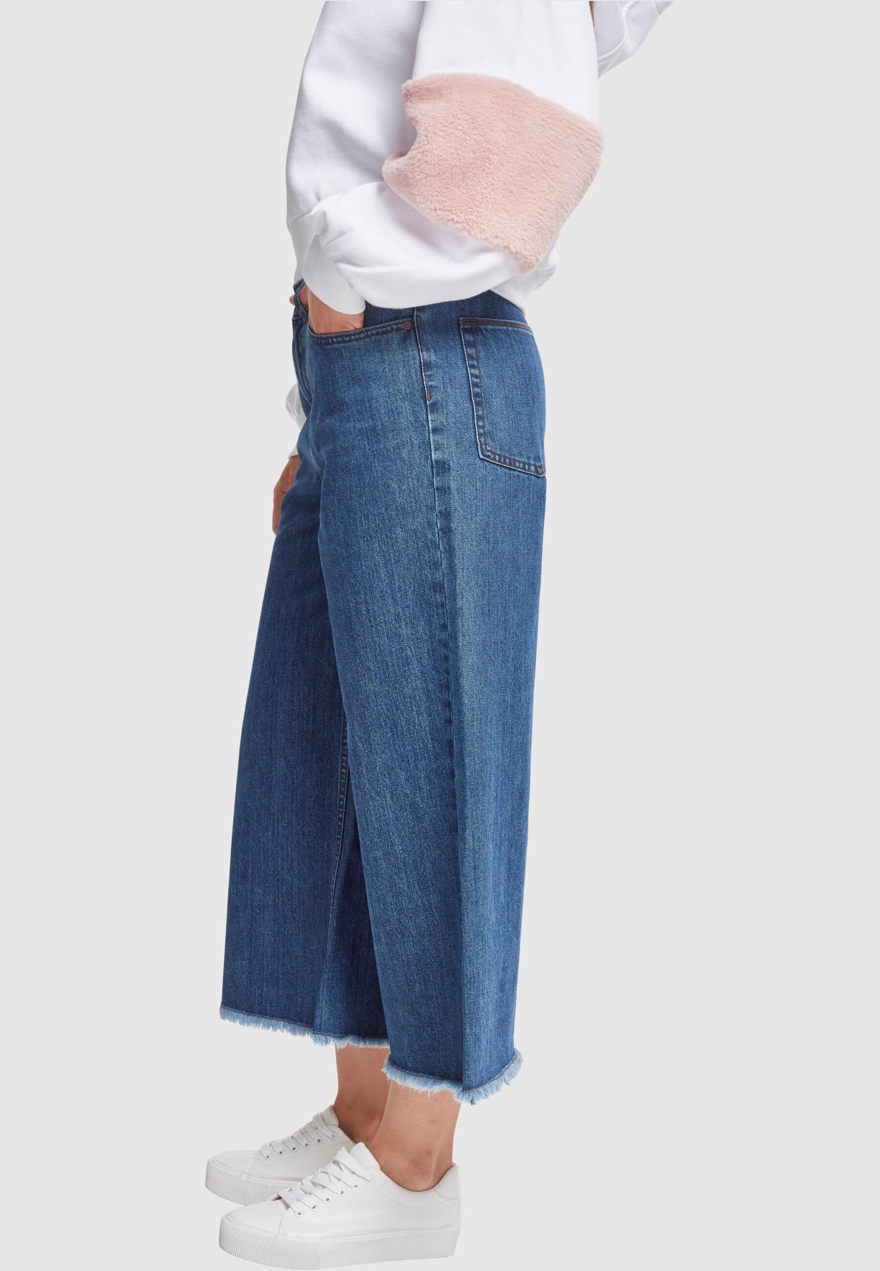 URBAN CLASSICS Bequeme Jeans »Urban Classics Damen Ladies Denim Culotte«, (1 tlg.)