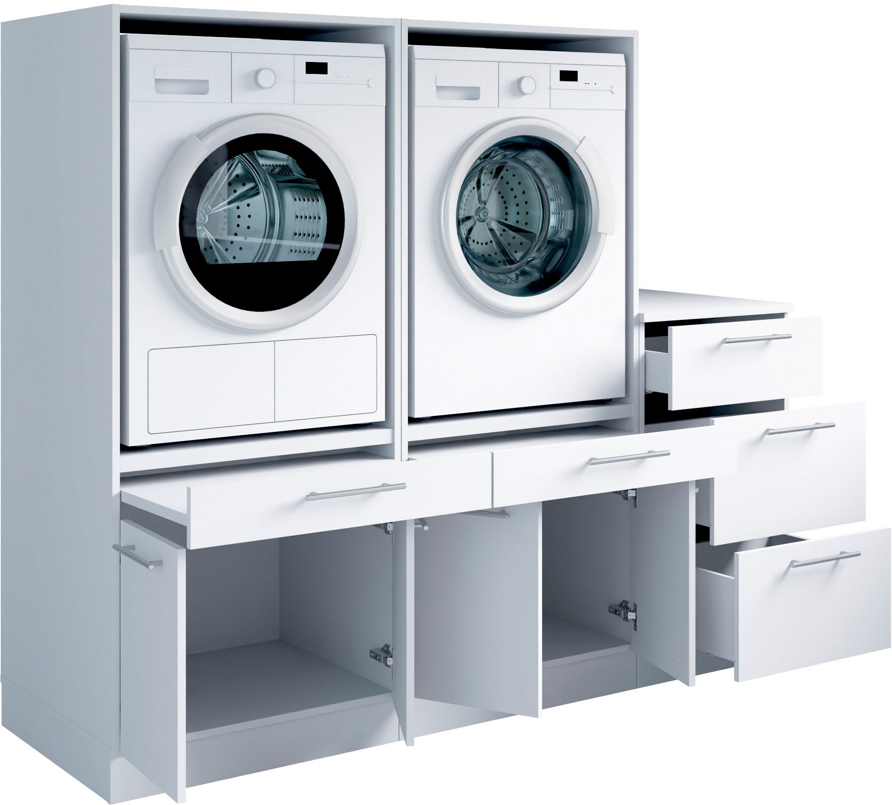 Laundreezy Mehrzweckschrank-Set »Laundreezy, 3-tlg. Mehrzweckschrank-Set B/H/T 186/162/68 cm« 3 Stk. tlg.