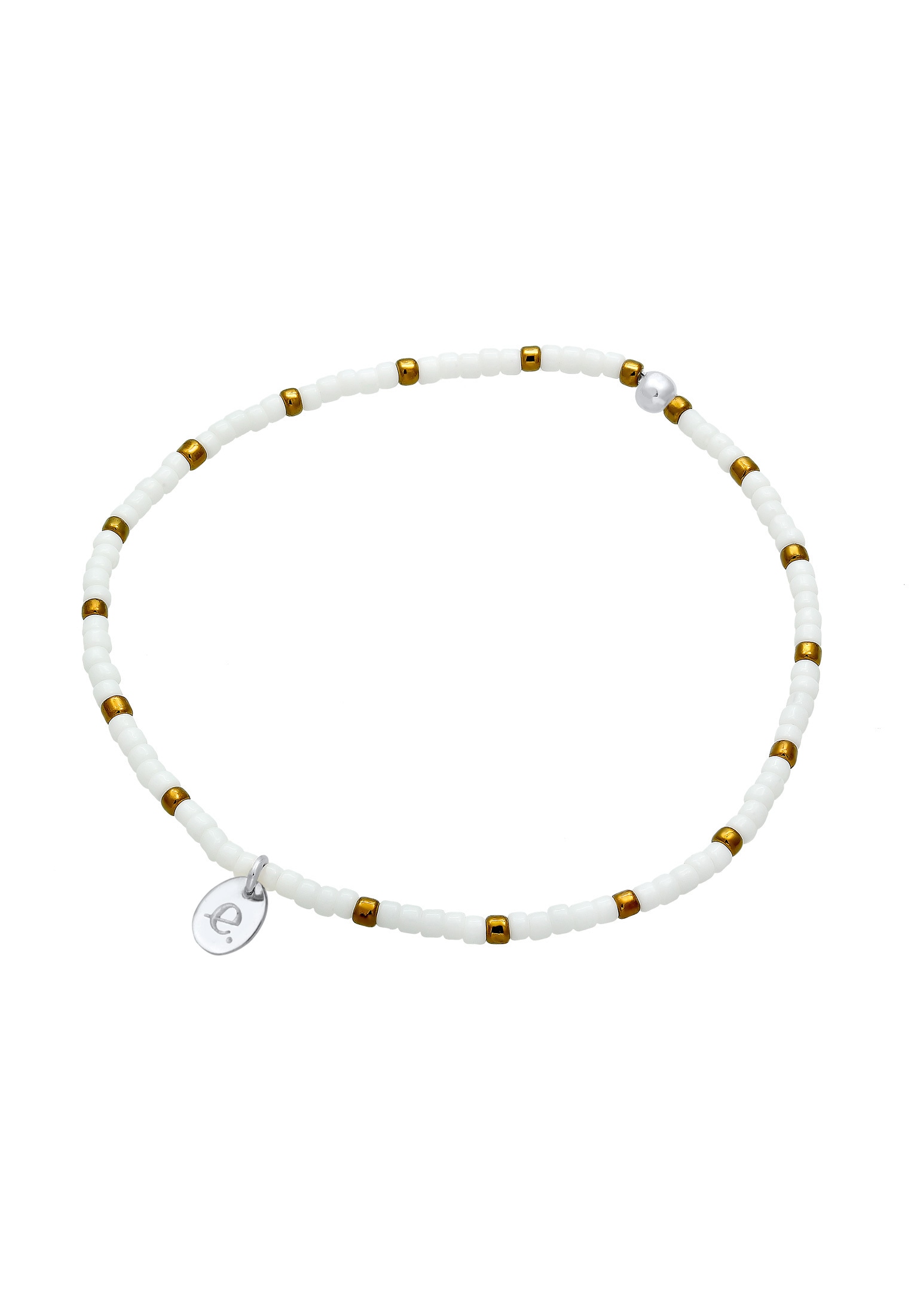 Elli Armband »Plättchen Anhänger Beads Kugeln 925 Sterling Silber«