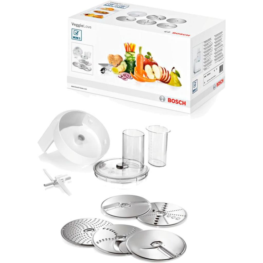 BOSCH Durchlaufschnitzler »Lifestyle Set VeggieLove MUZ5VL1«