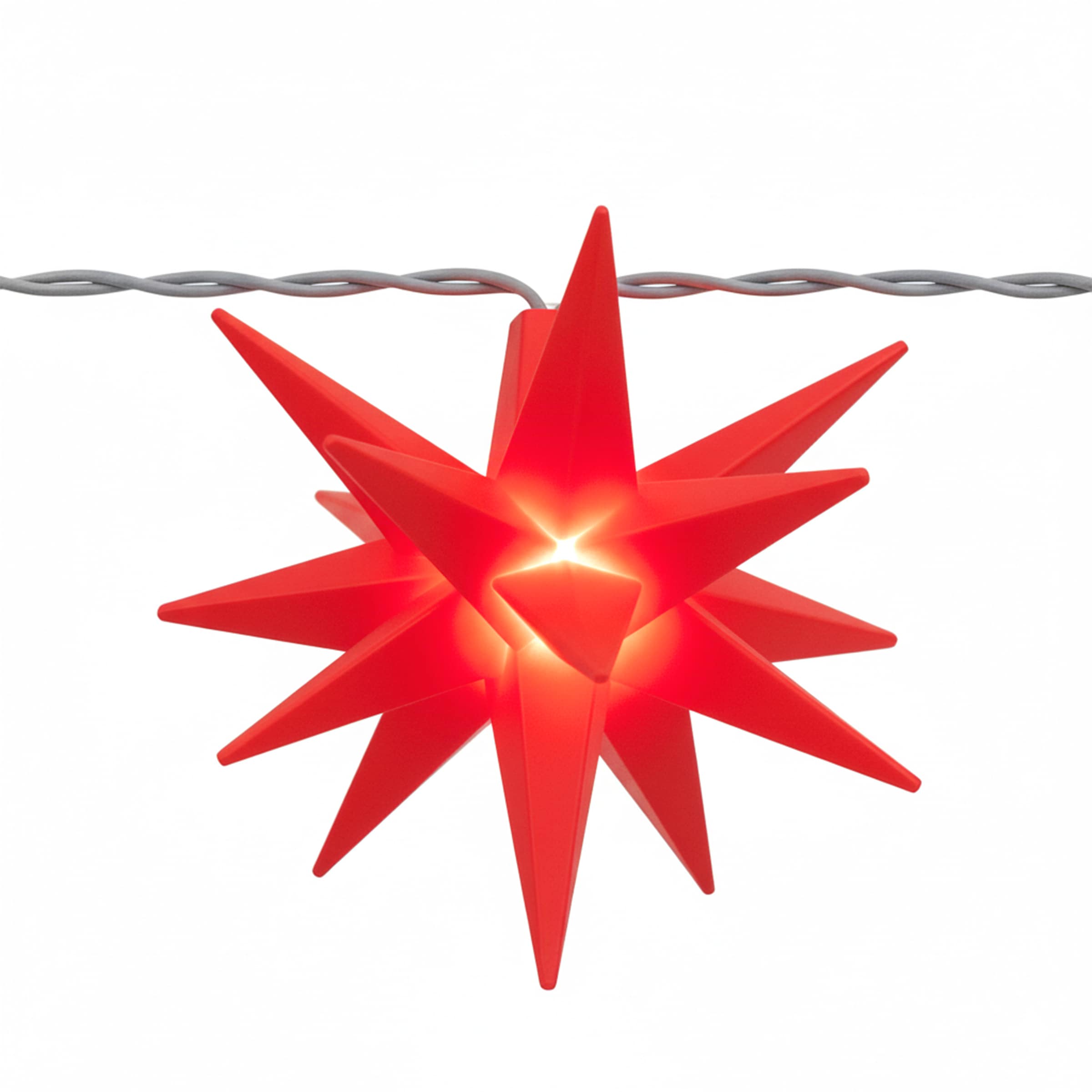 OTTO home LED-Lichterkette »Earrin« 10 Stk.-flammig 3D 10er Sternenlichterkette, Sterne, Lichterkette, 4,5 m beleuchtet